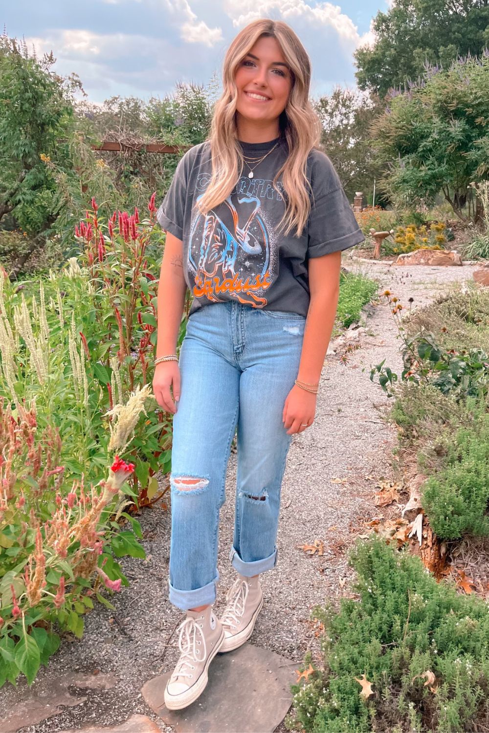 Coastal Cowgirl Country Stardust | Graphic Tee | Girl Dangerous - Women&#39;s Shirts &amp; Tops - Blooming Daily