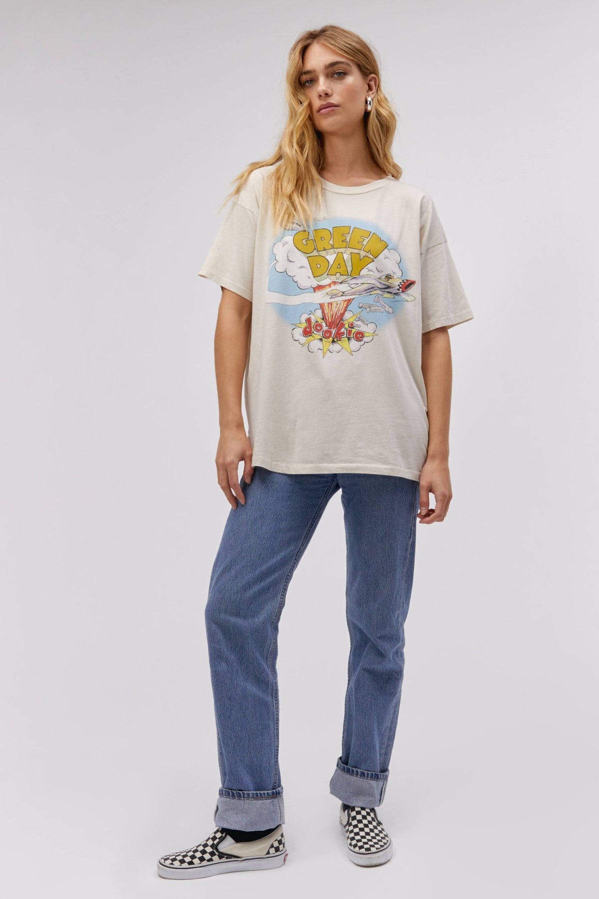 Daydreamer Graphic T-shirt | Green Day Dookie | Merch Tee - Women&#39;s Shirts &amp; Tops - Blooming Daily