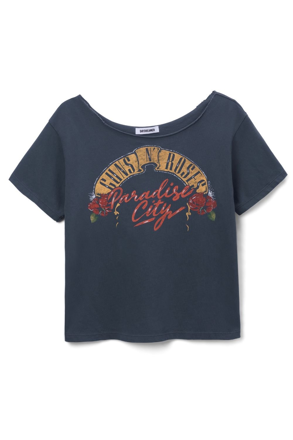 Daydreamer LA | Guns N' Roses Paradise Off The Shoulder Tee - Women's Shirts & Tops - Blooming Daily