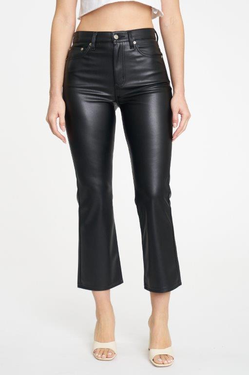 Daze Denim | Cinematic Shy Girl High Rise | Faux Leather - Women&#39;s Pants - Blooming Daily