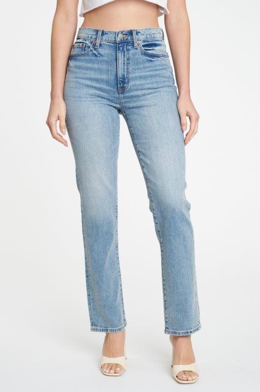 Premium Crossover High-Waisted Denim Jeans (Final Sale)