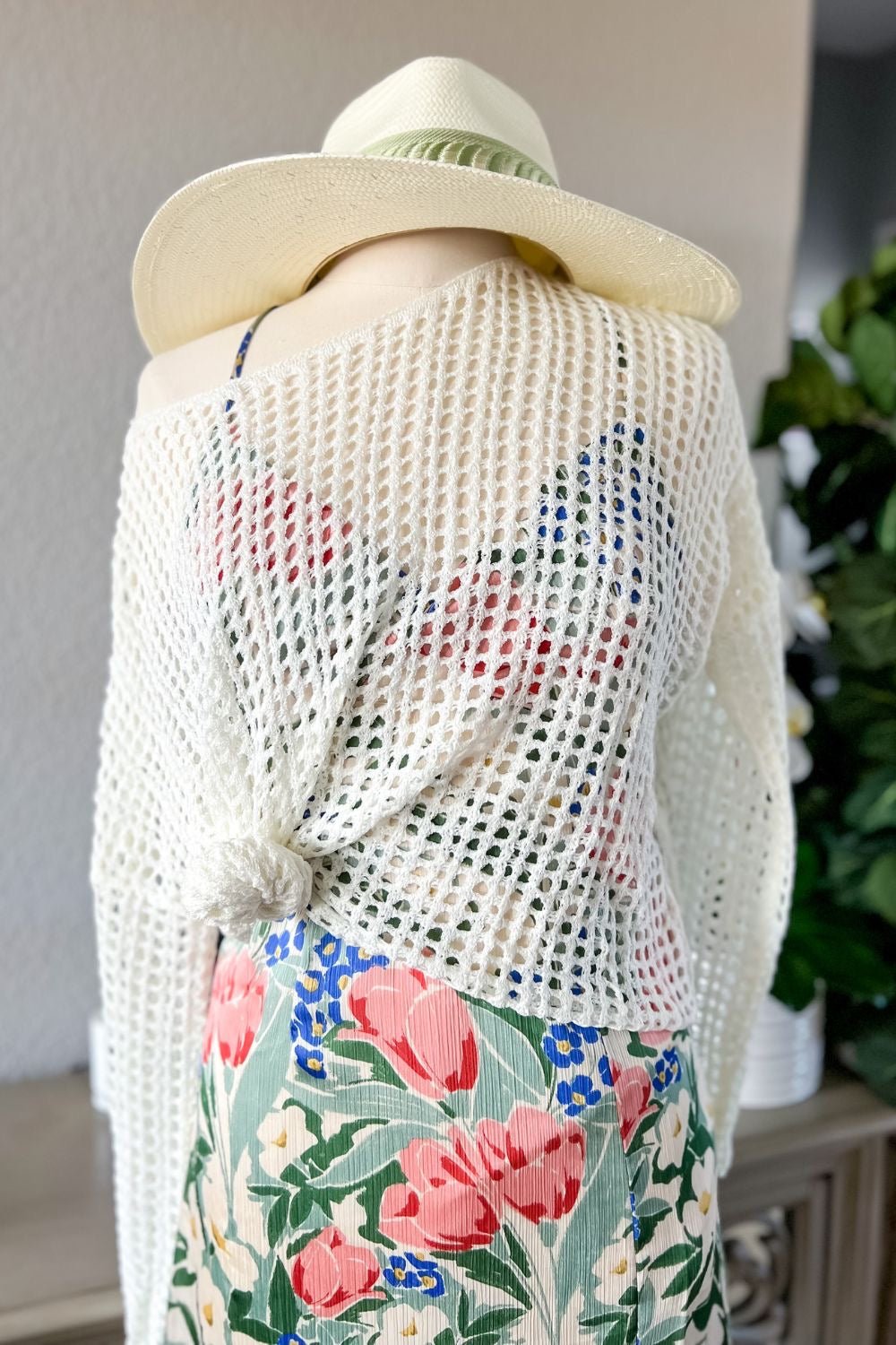 Sage The Label | Boho Crochet Long Sleeve Top | Ivory - Women's Shirts & Tops - Blooming Daily