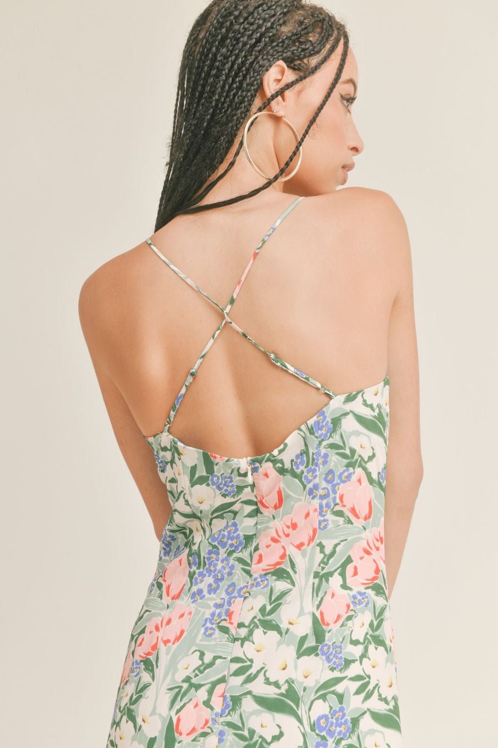 Sage The Label | Romantic Floral Midi Dress - Women&#39;s Dresses - Blooming Daily