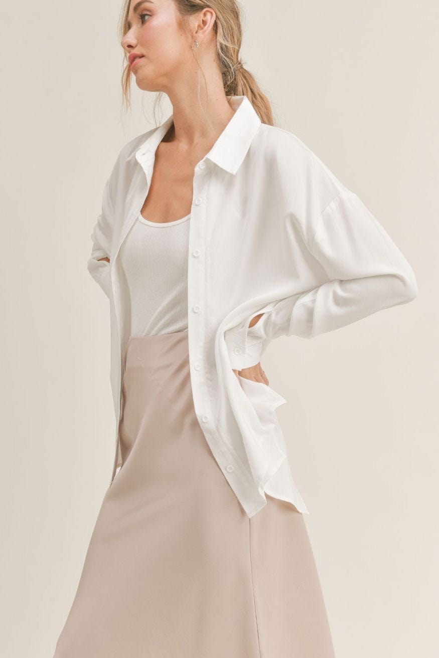 White Island Breeze Button Down Shirt - Effortlessly Stylish and Breathable Summer Wear