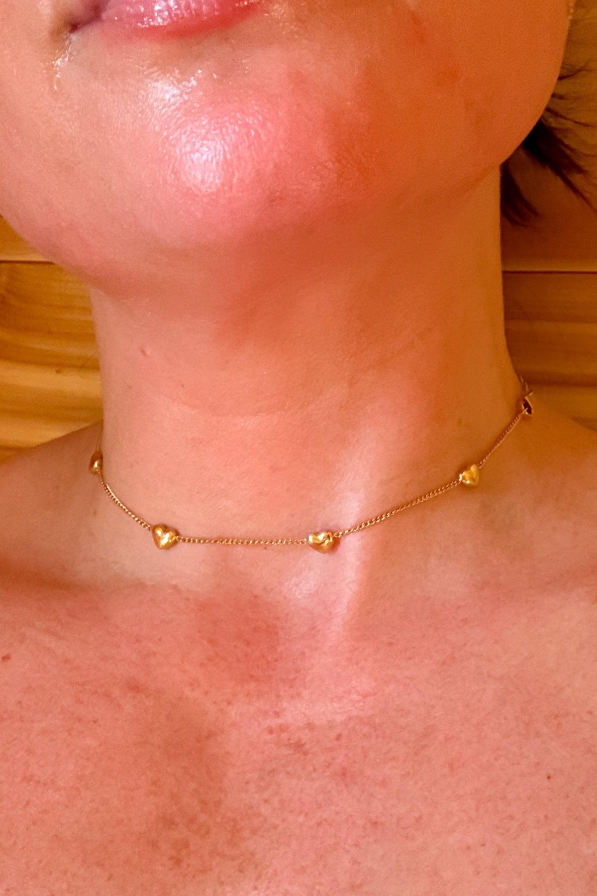18k Gold Heart Jewelry | Heart Necklace | Waterproof Accessories - Women&#39;s Jewelry - Blooming Daily