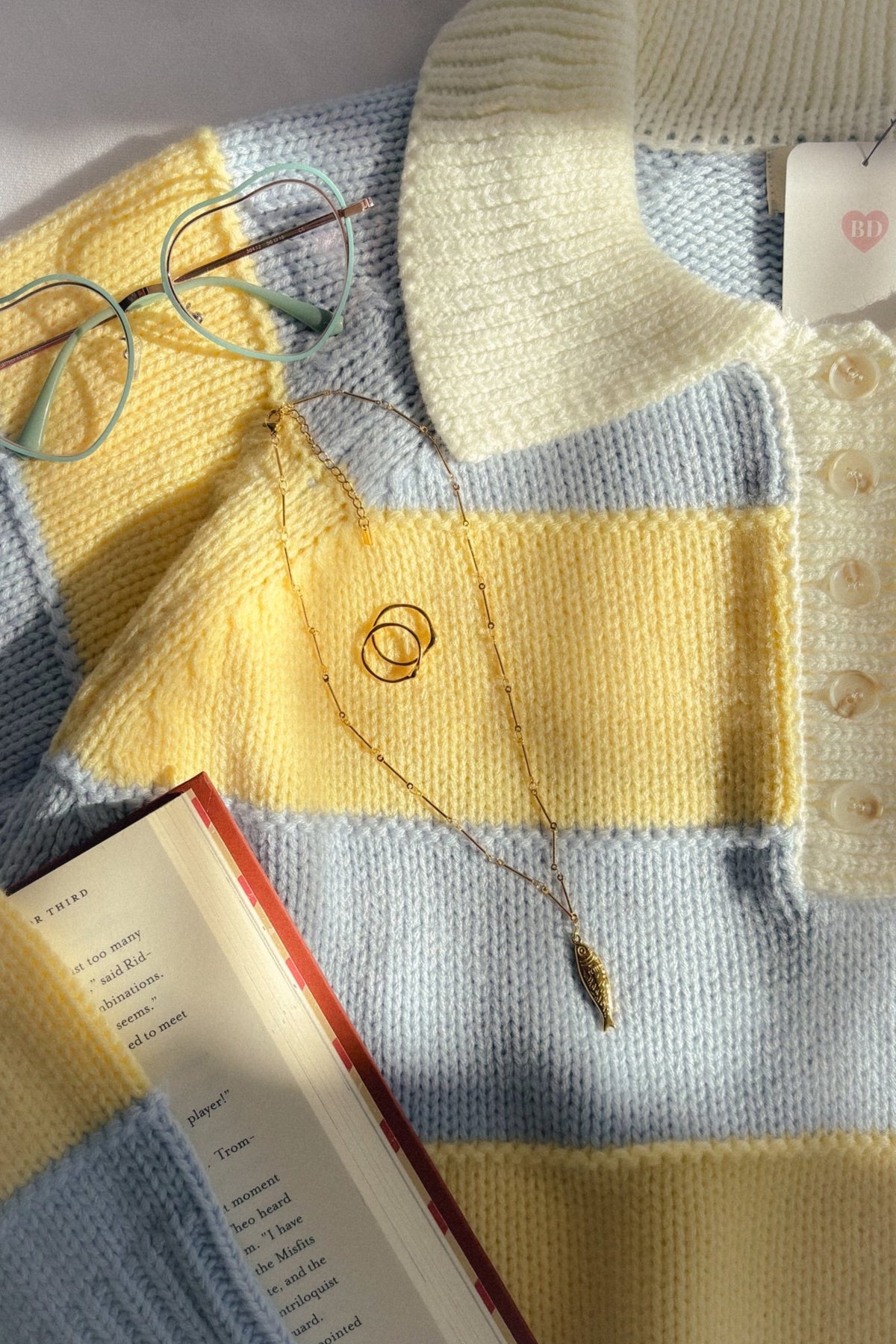 18k Gold Non - Tarnish Sardine Necklace – Minimal Pendant - Women's Jewelry - Blooming Daily