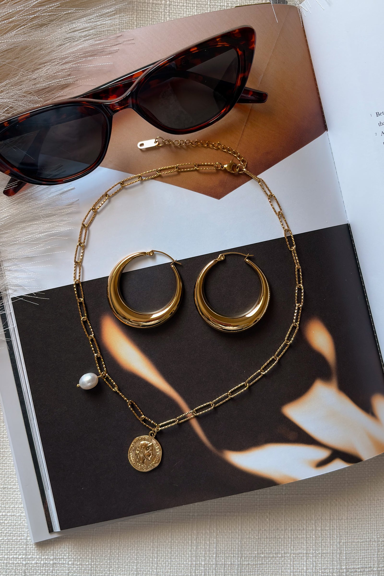 18k Gold Hoop Earrings | Tarnish Resistant | Waterproof Jewelry - Women's Jewelry - Blooming Daily