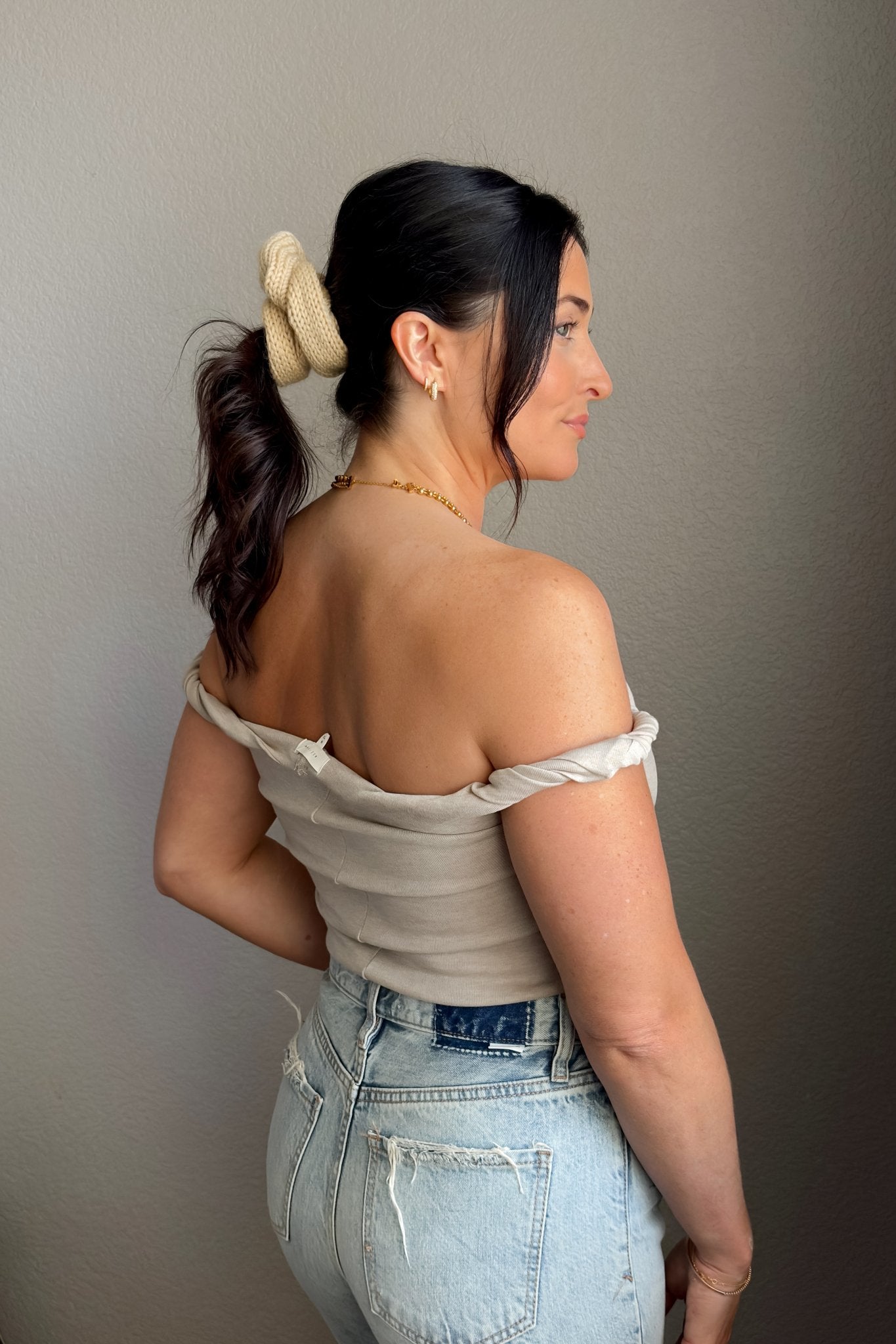 All Row Clothing | Alix Twisted Off The Shoulder Top - Women's Shirts & Tops - Blooming Daily
