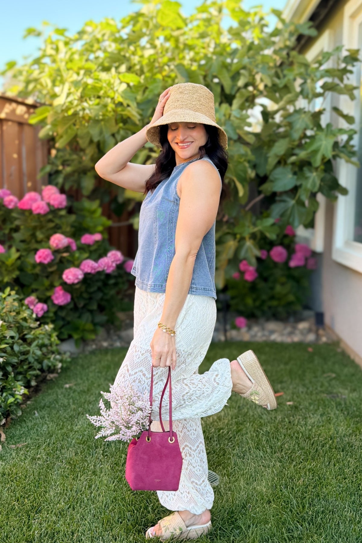 Blue Denim Swing Tank Top - Women's Shirts & Tops - Blooming Daily