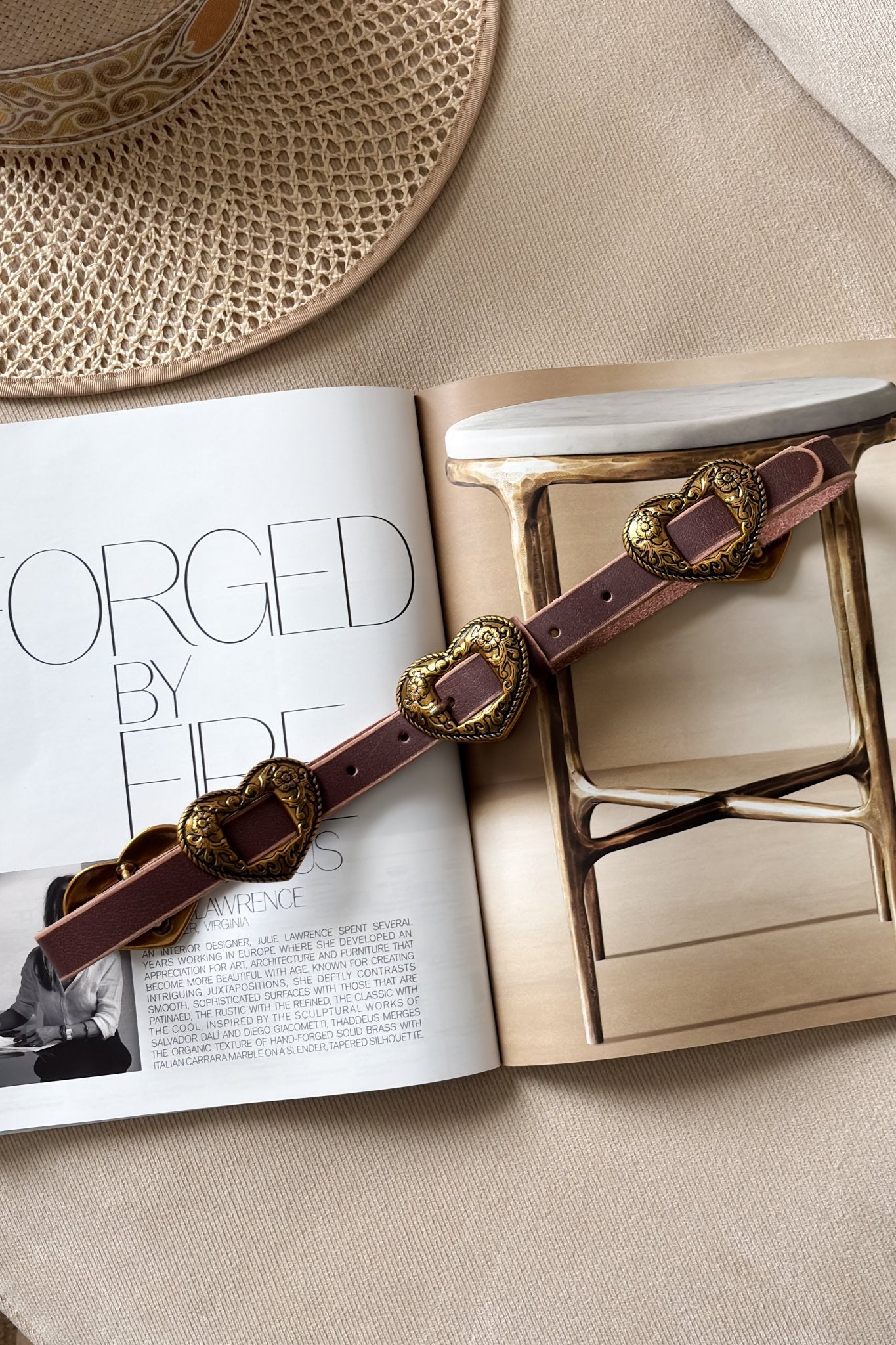 Buy Leather Belt Online - Western Leather Concho Heart Belt - Women's Belt - Blooming Daily