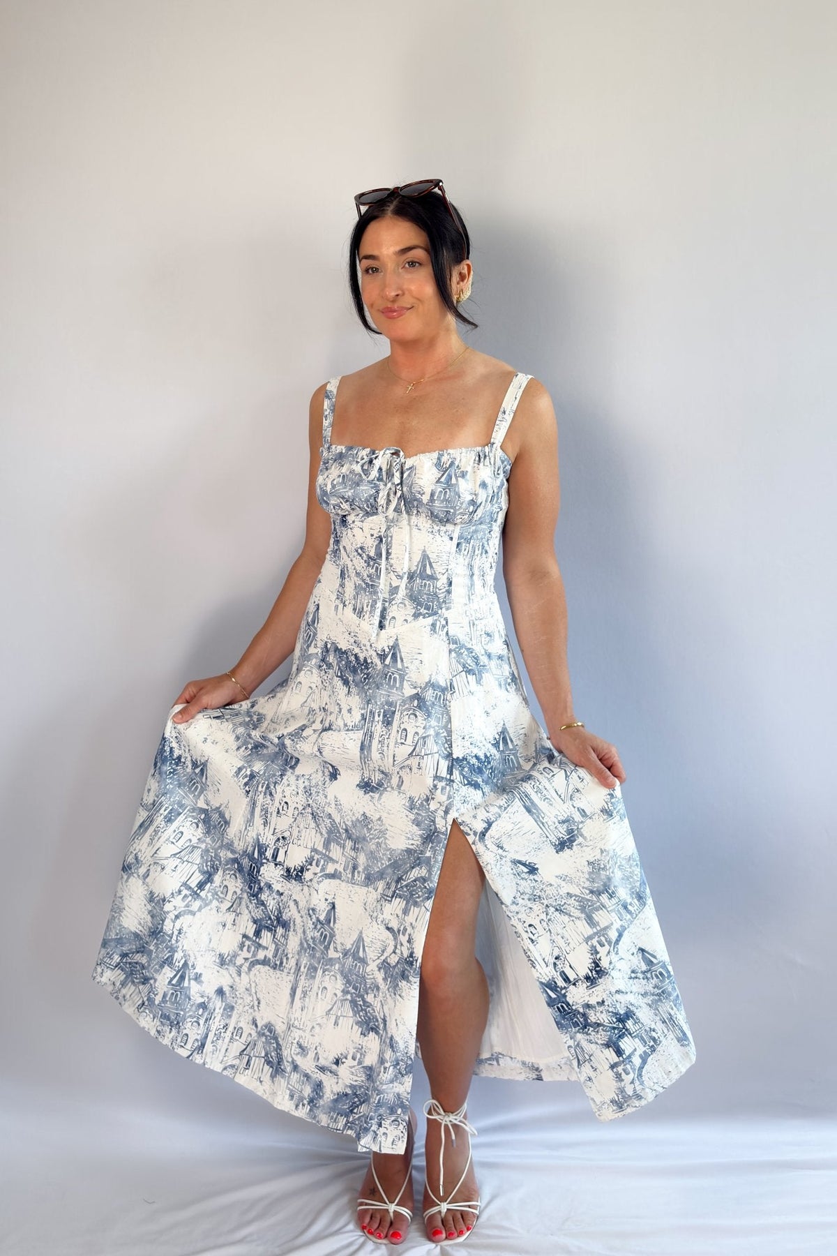 Cottage Chic Clothing | Summer in Italy Corset Dress - Women&#39;s Dresses - Blooming Daily