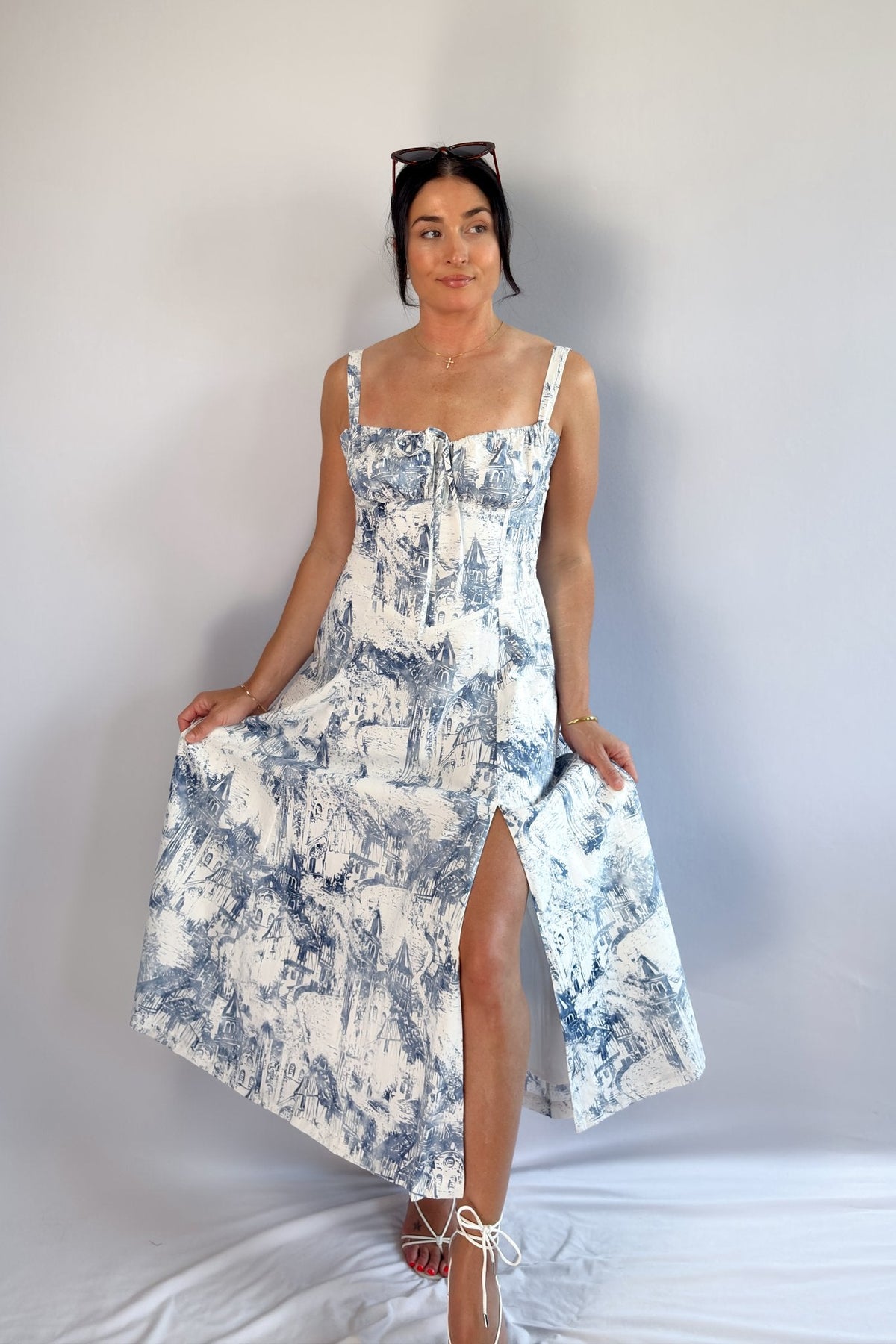 Cottage Chic Clothing | Summer in Italy Corset Dress - Women&#39;s Dresses - Blooming Daily