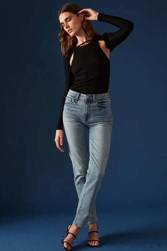 Daze Denim | Smarty Pants High Rise Slim Straight | Wink - Women&#39;s Pants - Blooming Daily