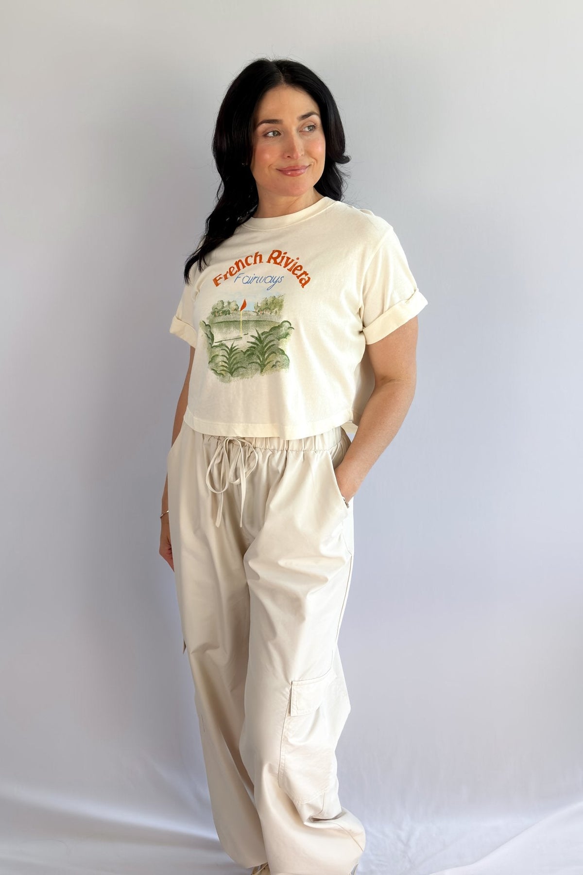 Girl Dangerous | French Riviera | Golf Graphic Shirt - Women&#39;s Shirts &amp; Tops - Blooming Daily
