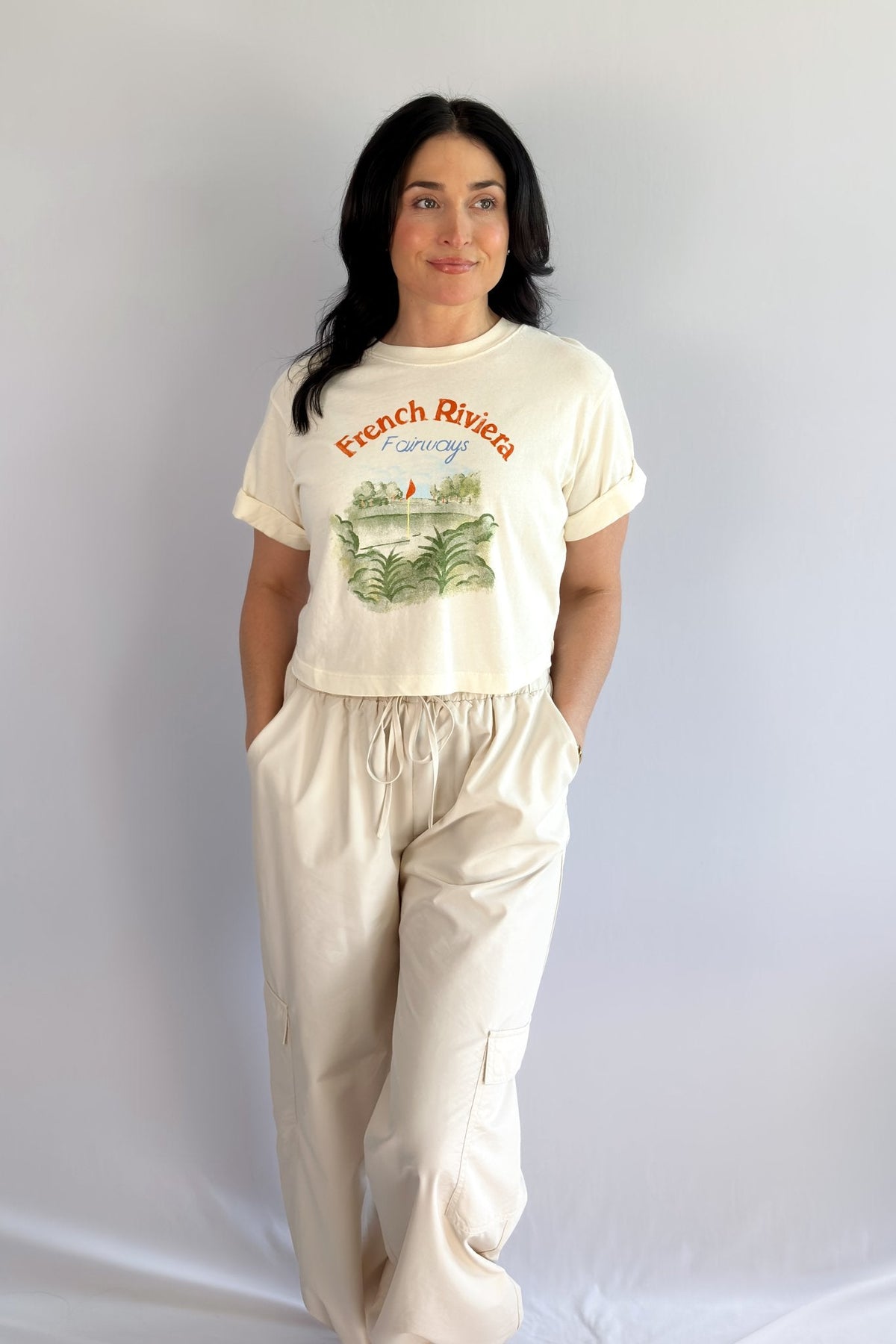 Girl Dangerous | French Riviera | Golf Graphic Shirt - Women&#39;s Shirts &amp; Tops - Blooming Daily