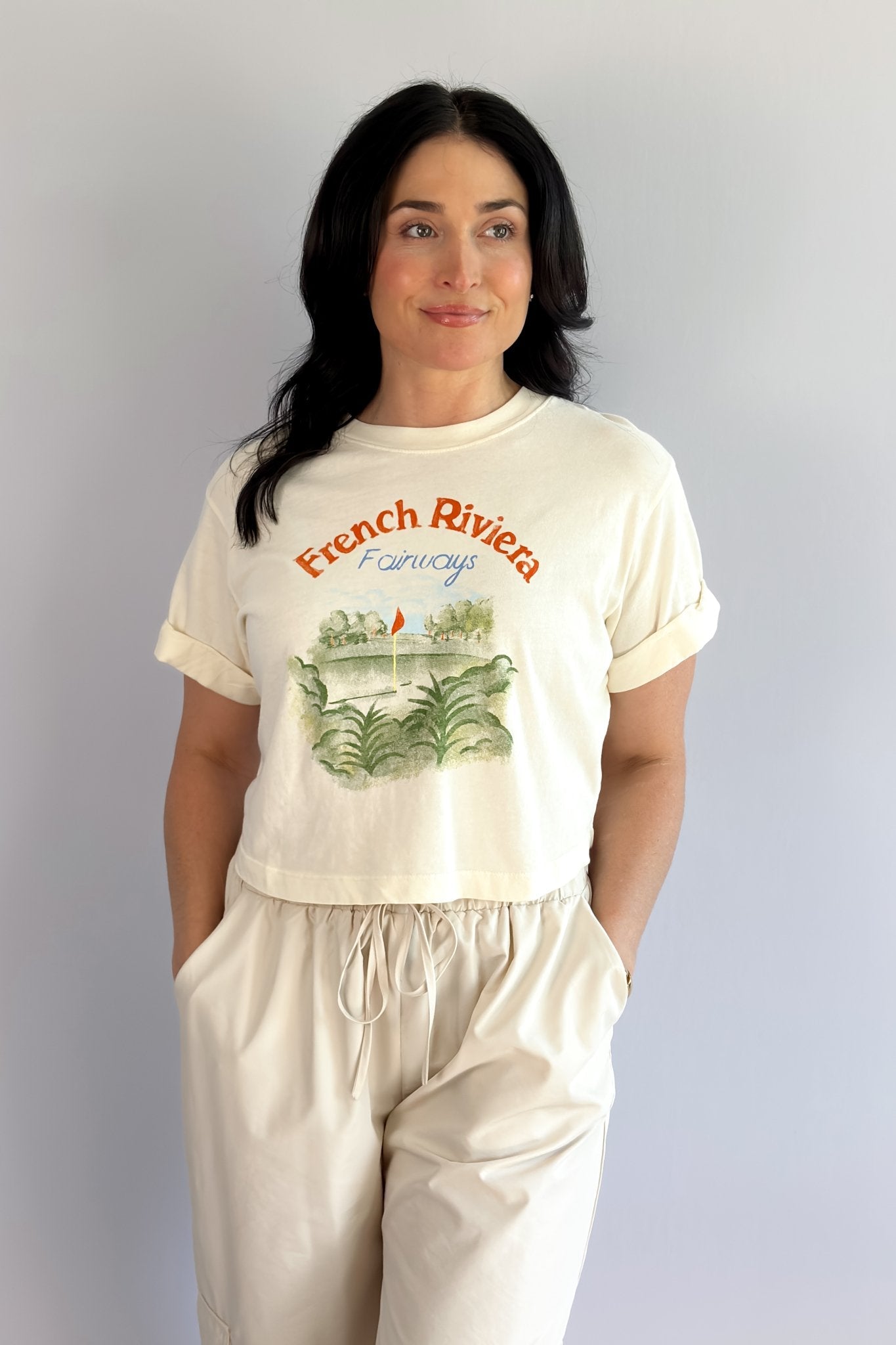 Girl Dangerous | French Riviera | Golf Graphic Shirt - Women's Shirts & Tops - Blooming Daily