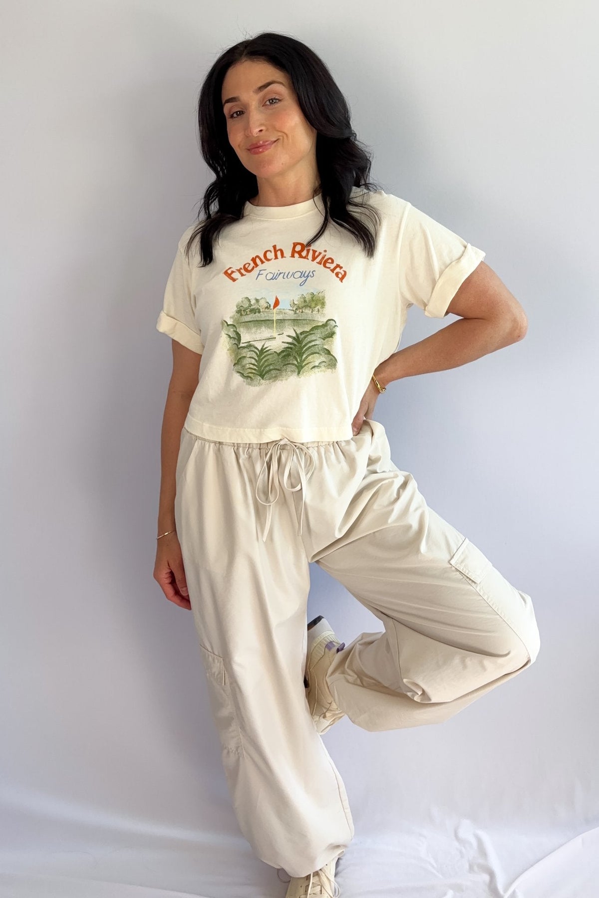 Girl Dangerous | French Riviera | Golf Graphic Shirt - Women&#39;s Shirts &amp; Tops - Blooming Daily