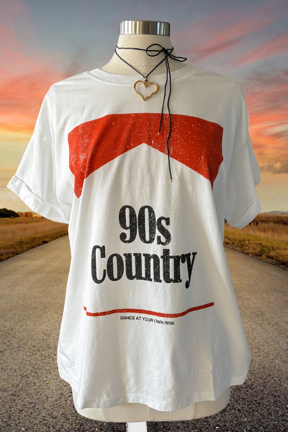 Girl Dangerous | Women&#39;s 90&quot;s Country Graphic T-Shirt Top - Women&#39;s Shirts &amp; Tops - Blooming Daily