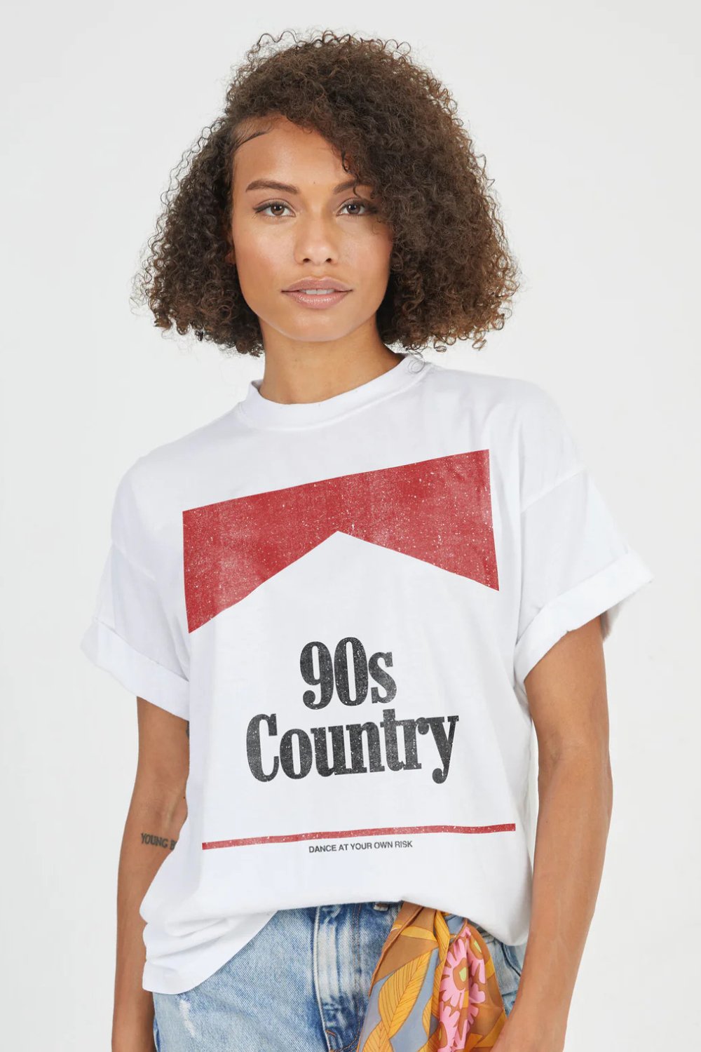 Girl Dangerous | Women&#39;s 90&quot;s Country Graphic T-Shirt Top - Women&#39;s Shirts &amp; Tops - Blooming Daily