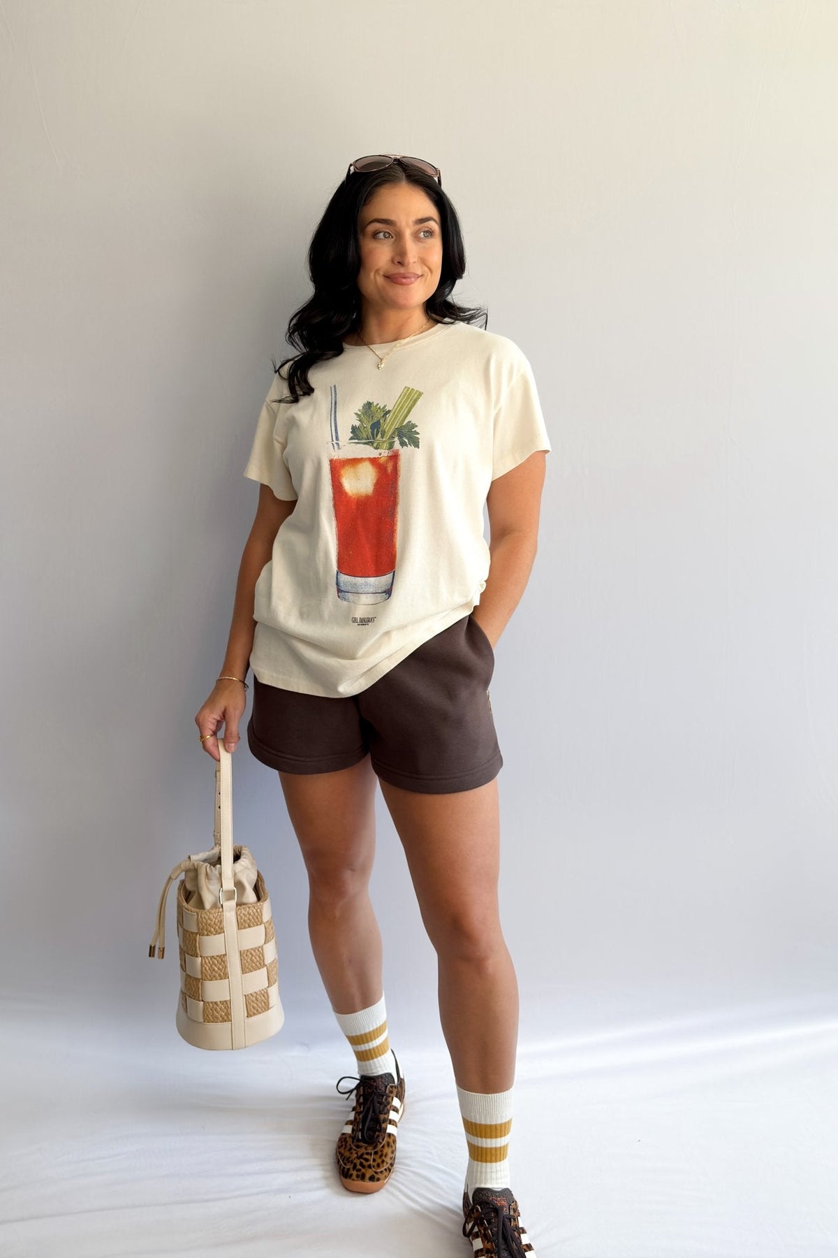 Girl Dangerous Women’s Bloody Mary Graphic T-Shirt – Ivory - Women&#39;s Shirts &amp; Tops - Blooming Daily