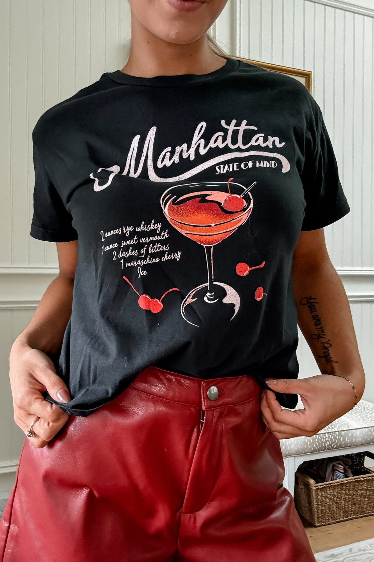 Girl Dangerous | Women&#39;s Graphic T-Shirt | Manhattan State of Mind - Women&#39;s Shirts &amp; Tops - Blooming Daily