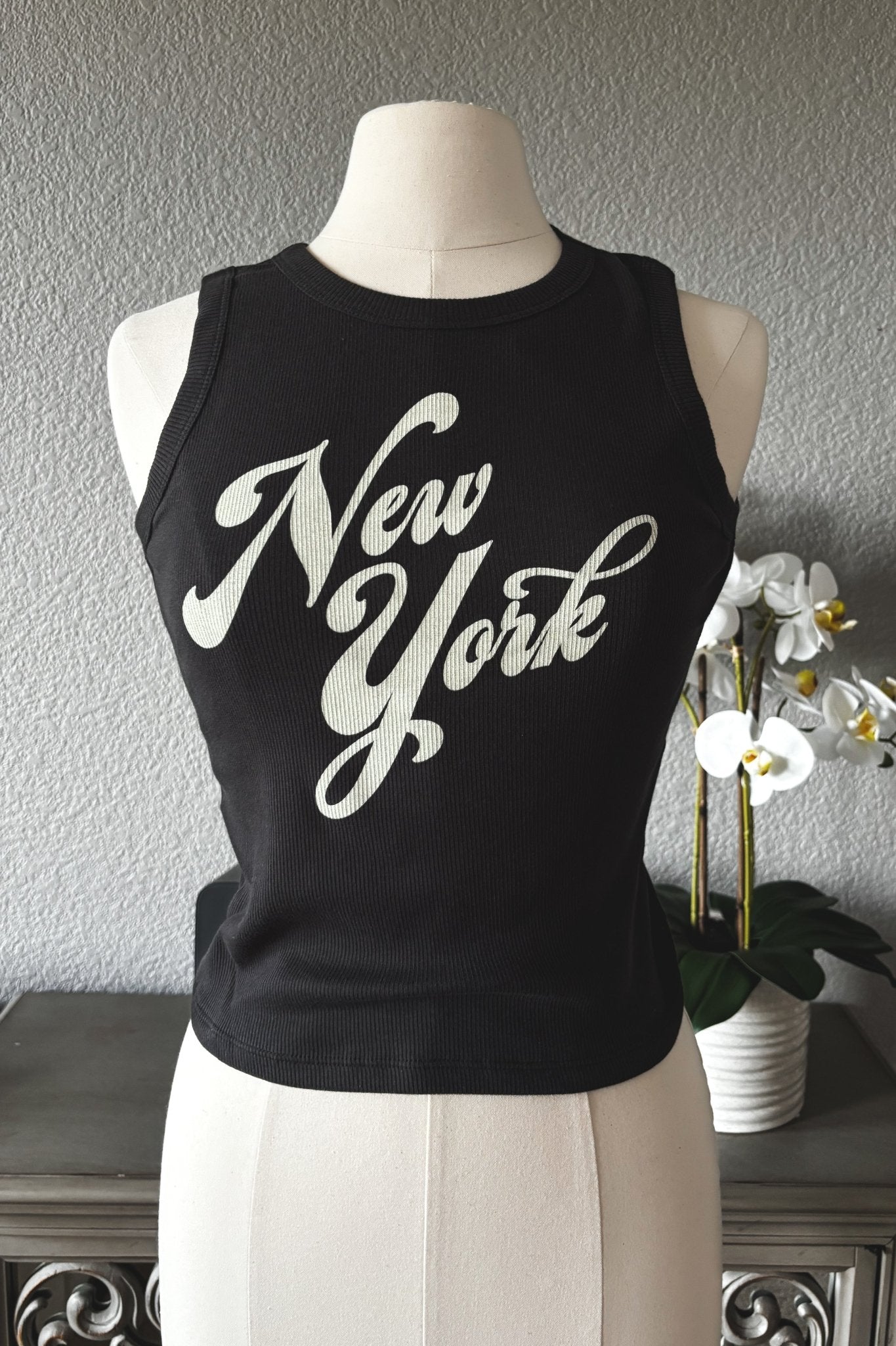 Girl Dangerous | Women's New York Tank Top | Rib Knit | Black - Women's Shirts & Tops - Blooming Daily