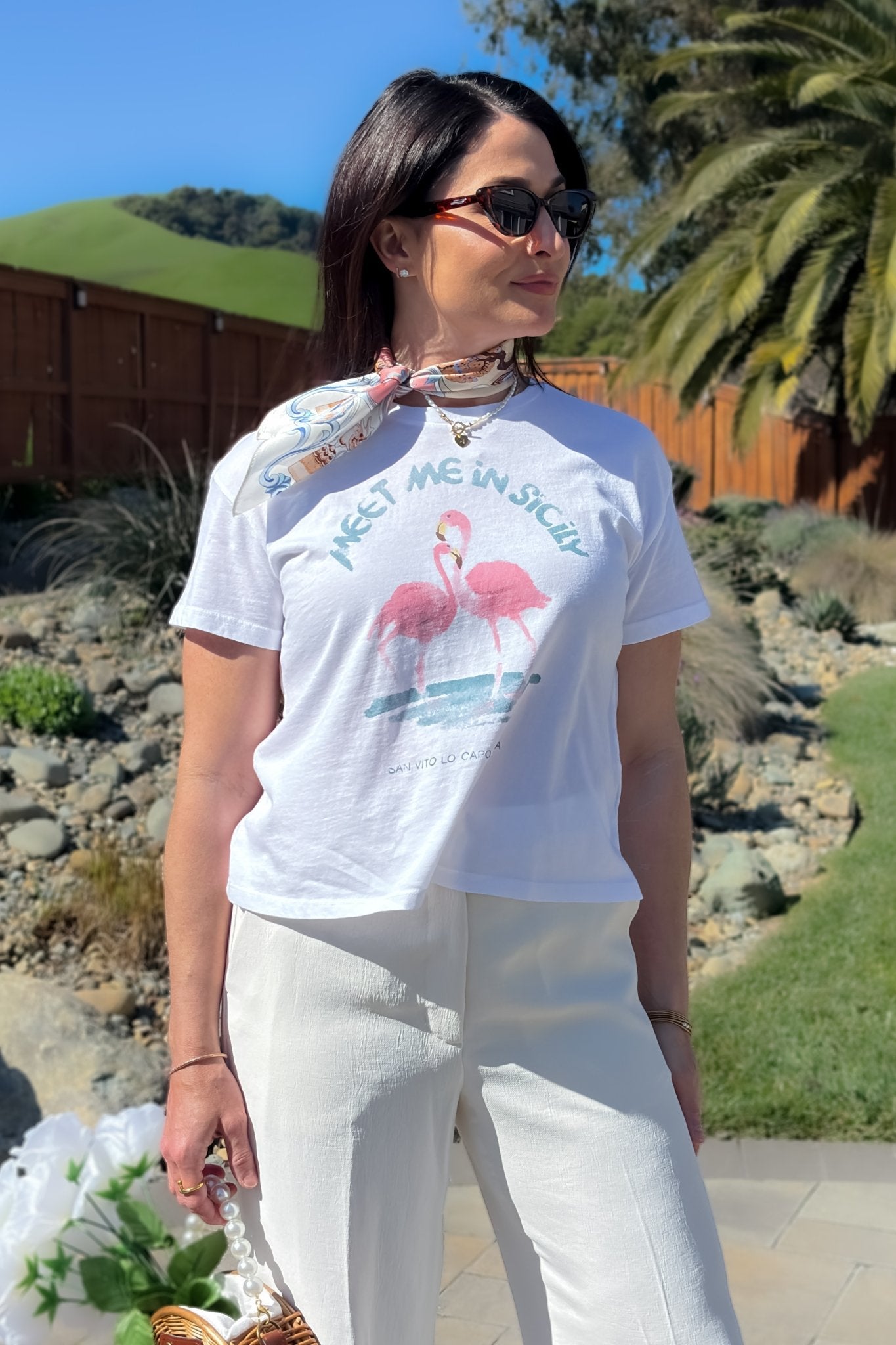 Girl Dangerous Women's Printed Tees - Meet Me in Sicily - Women's Shirts & Tops - Blooming Daily