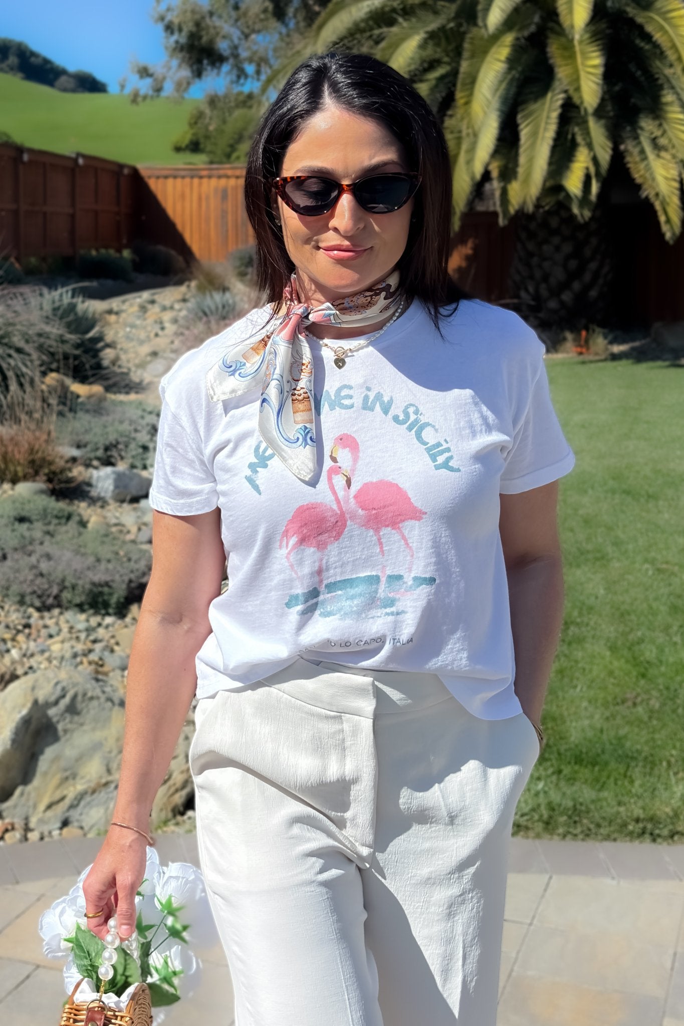 Girl Dangerous Women's Printed Tees - Meet Me in Sicily - Women's Shirts & Tops - Blooming Daily