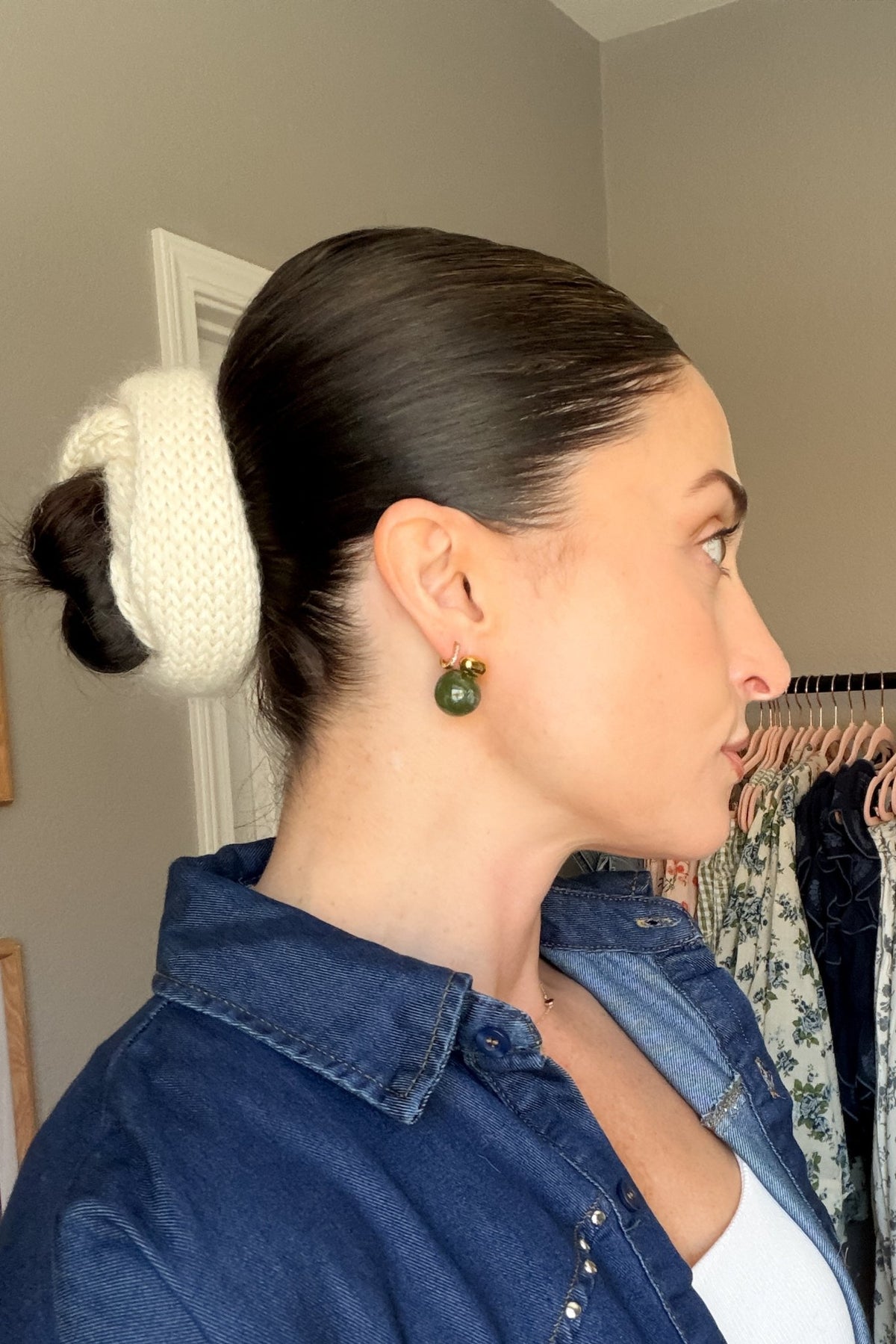 Green & Gold Drop Earrings - Women's Jewelry - Blooming Daily