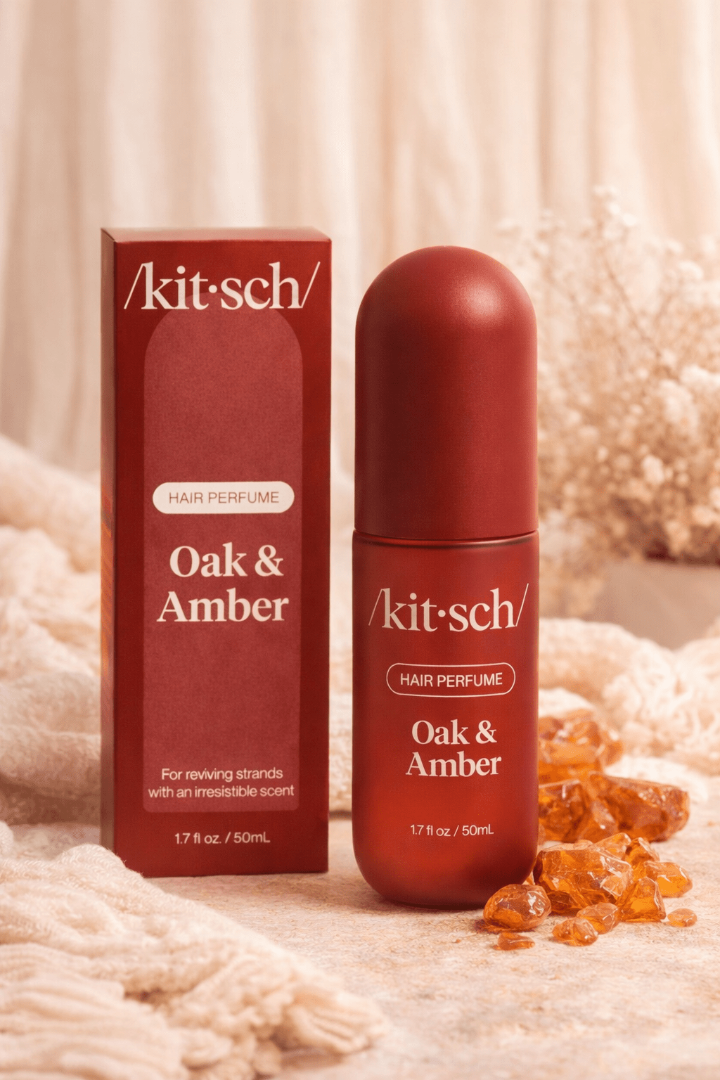 Kitsch Oak & Amber Hair Perfume - Warm Woody Scent - Women's Hair Accessories - Blooming Daily