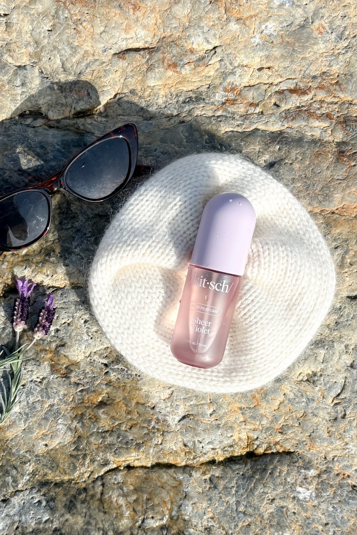 Kitsch Sheer Violet Hair Perfume – Raspberry Violet Musk Hair Fragrance Spray 50ml - Hair Perfume Spray - Blooming Daily