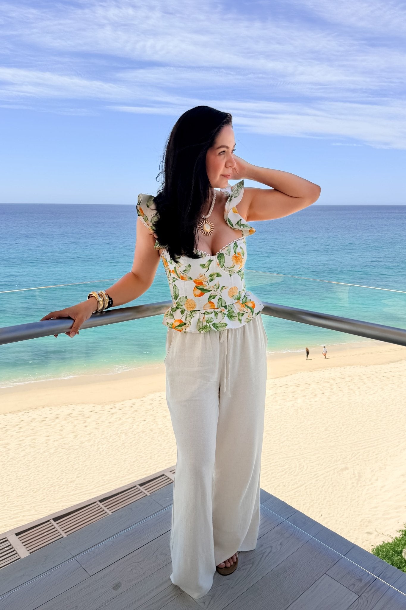 Lemon Corset Top