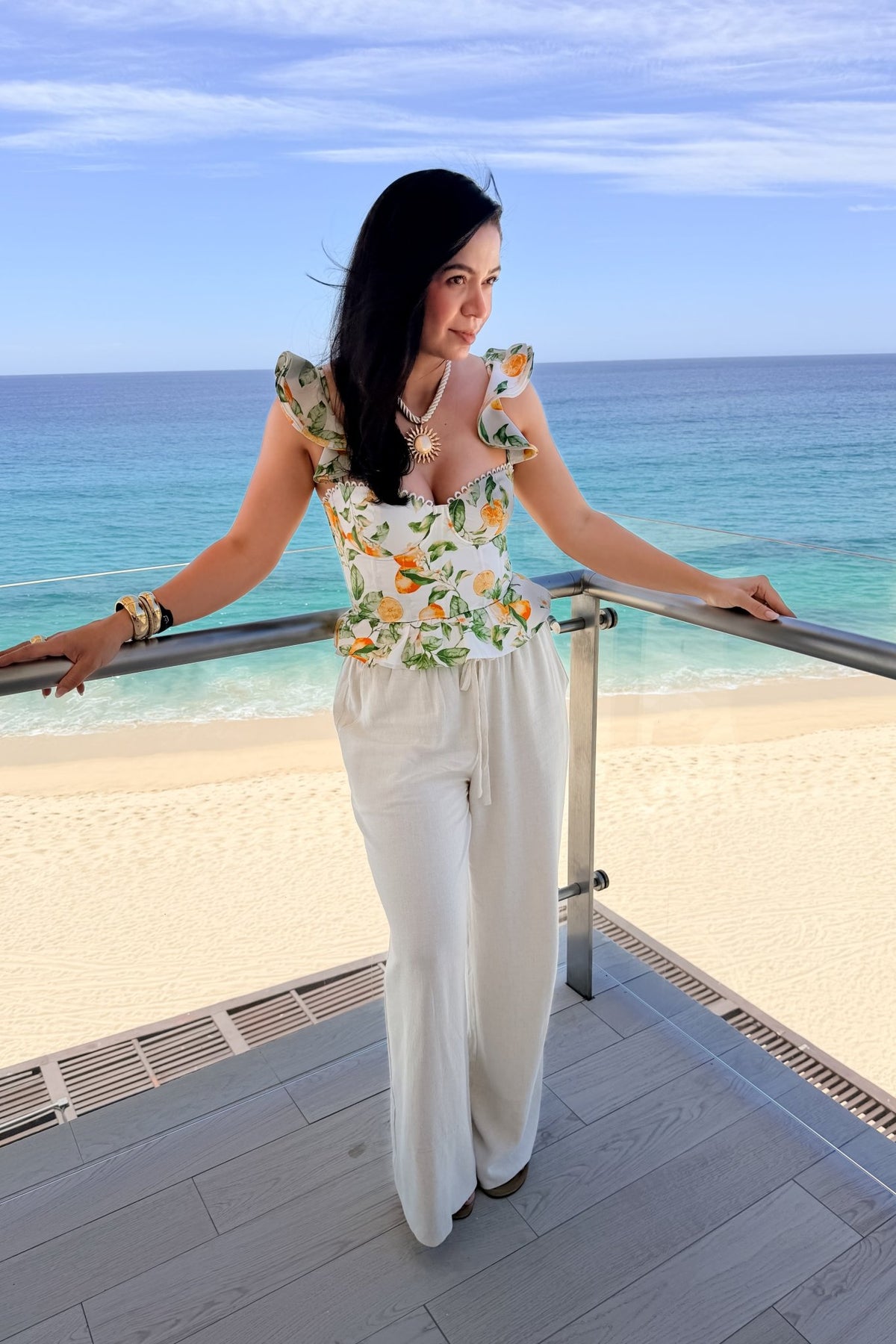LAST ONE | Lemon Corset Top | Dressy Summer Tank Tops - Women's Shirts & Tops - Blooming Daily