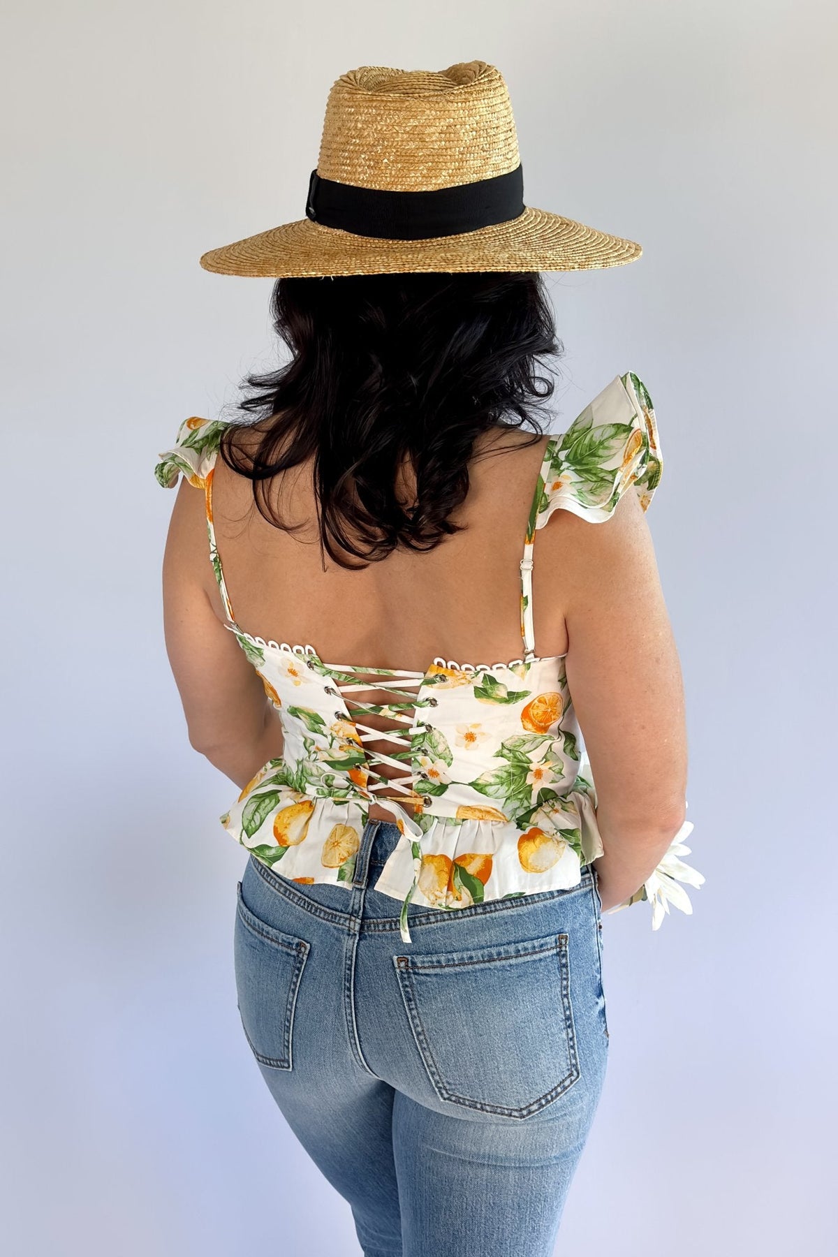 Lemon Corset Top | Dressy Summer Tank Tops - Women&#39;s Shirts &amp; Tops - Blooming Daily