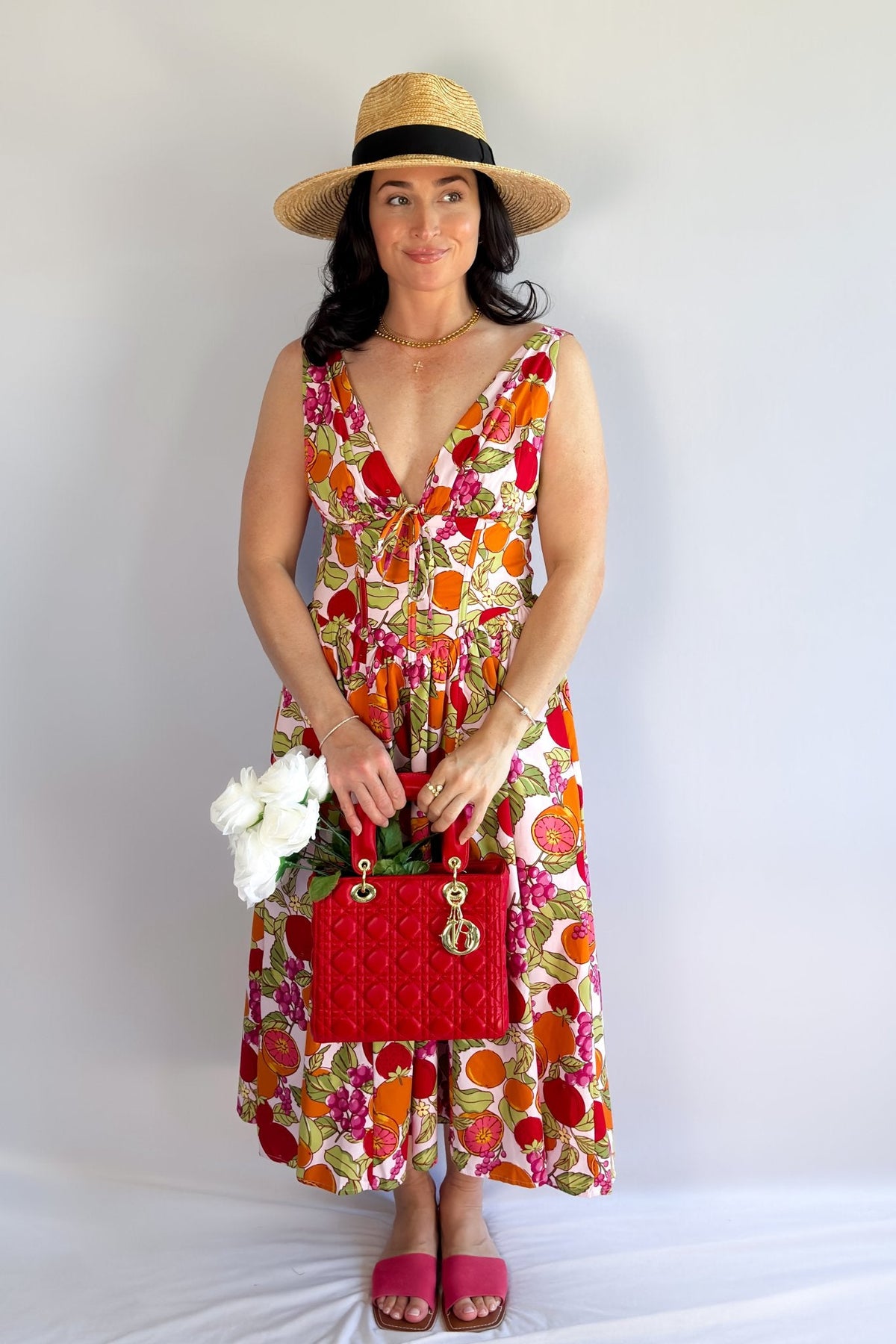 Midi Length Cotton Summer Dresses | Corset Dress - Women&#39;s Dresses - Blooming Daily