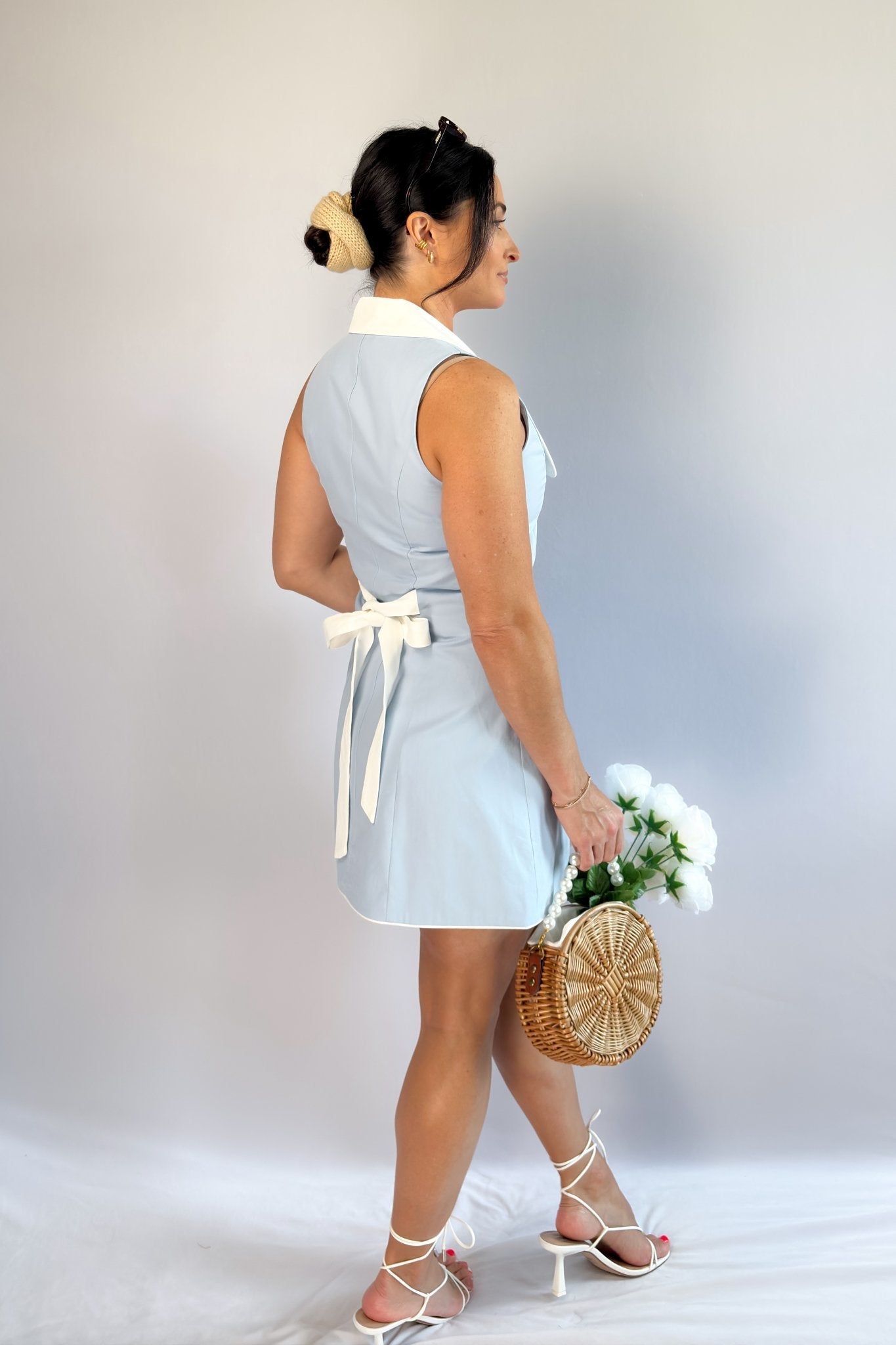 Sofie The Label Dresses Isla Blue Mini Sofie The Label Dresses Isla Blue Mini