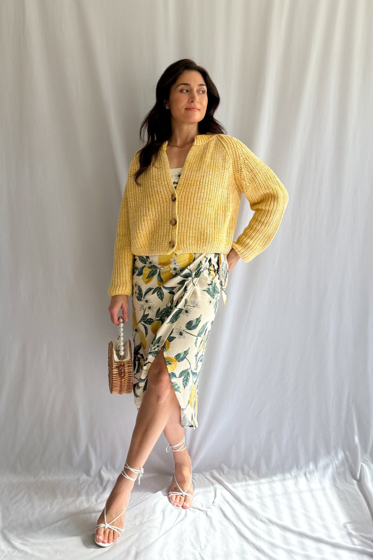 Sadie and Sage Brand Yellow Chunky Knit Cardigan - Women&#39;s Shirts &amp; Tops - Blooming Daily