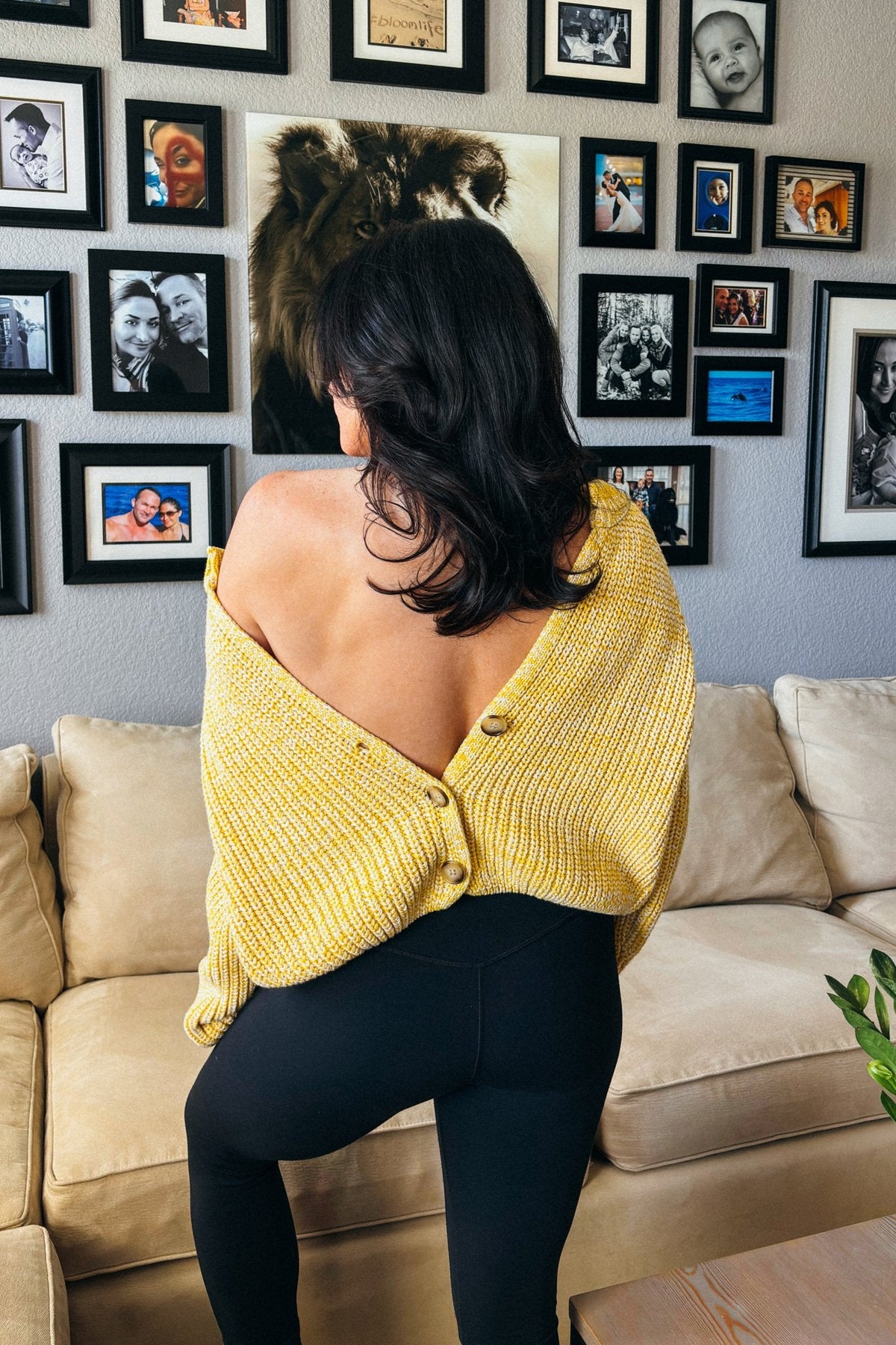 Sadie and Sage Brand Yellow Chunky Knit Cardigan - Women&#39;s Shirts &amp; Tops - Blooming Daily