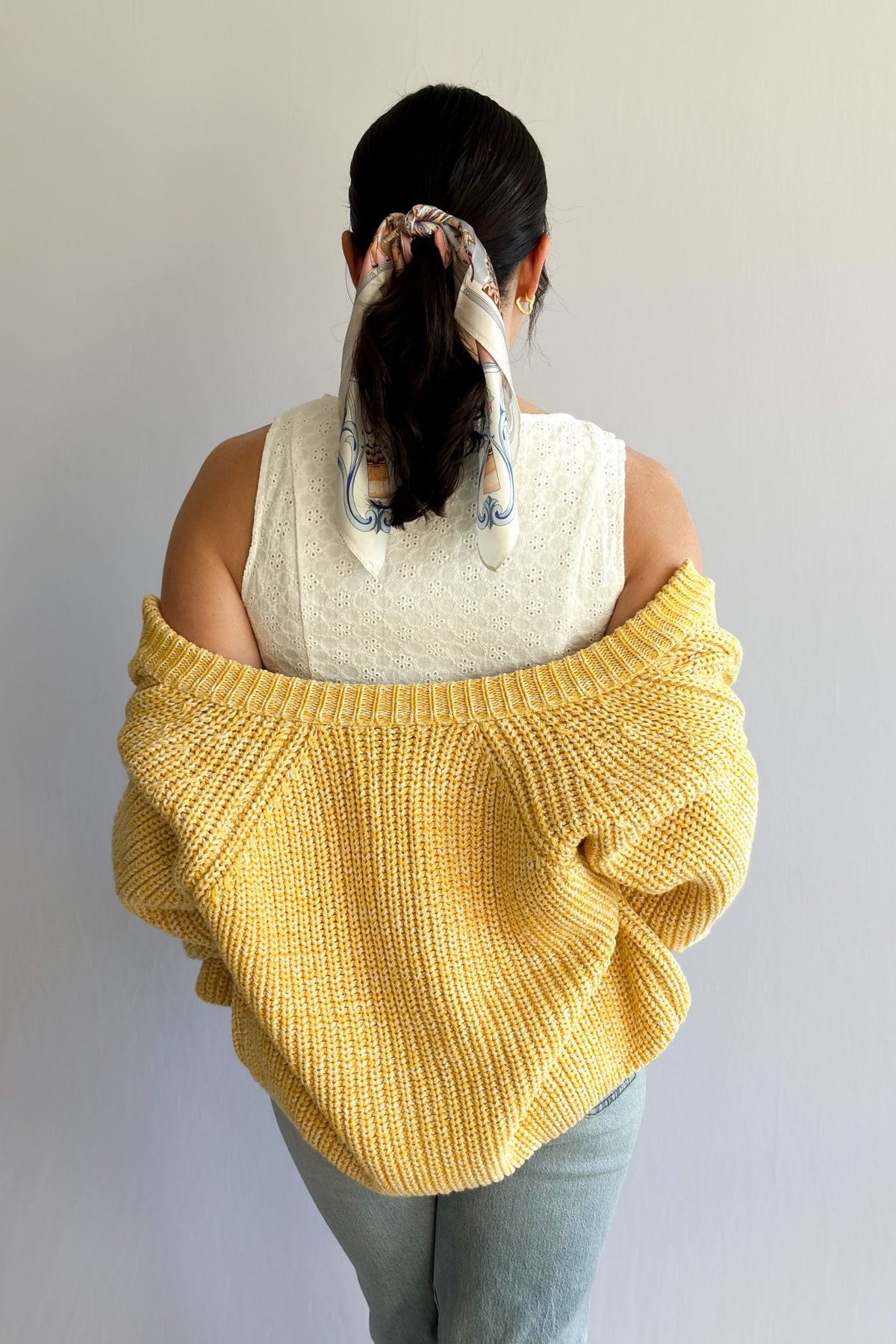 Sadie and Sage Brand Yellow Chunky Knit Cardigan - Women&#39;s Shirts &amp; Tops - Blooming Daily