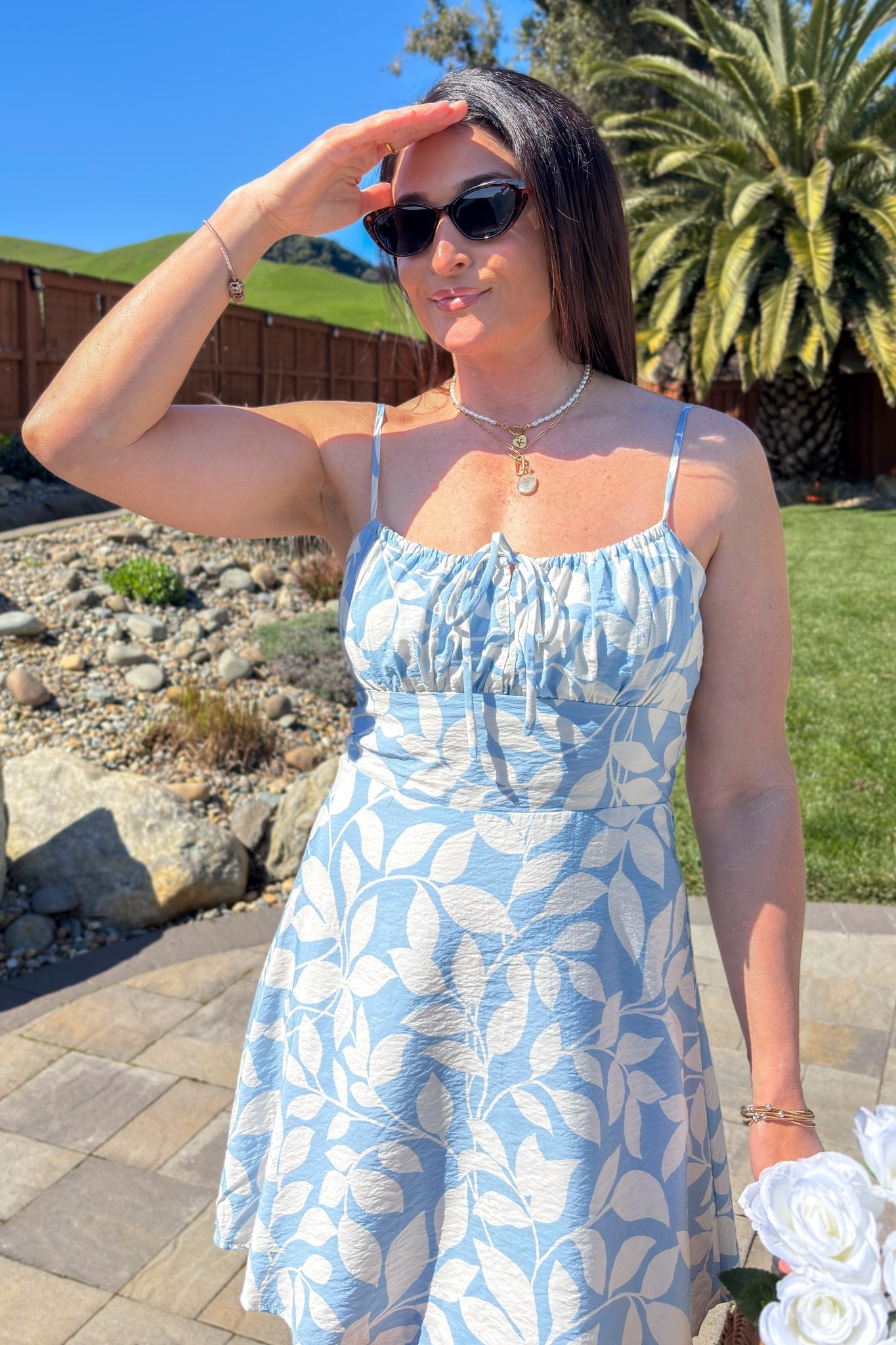 Sage The Label Dress Light Blue Mini Dress - FINAL SALE - Blooming Daily Sage The Label Dress Light Blue Mini Dress - FINAL SALE - Blooming Daily
