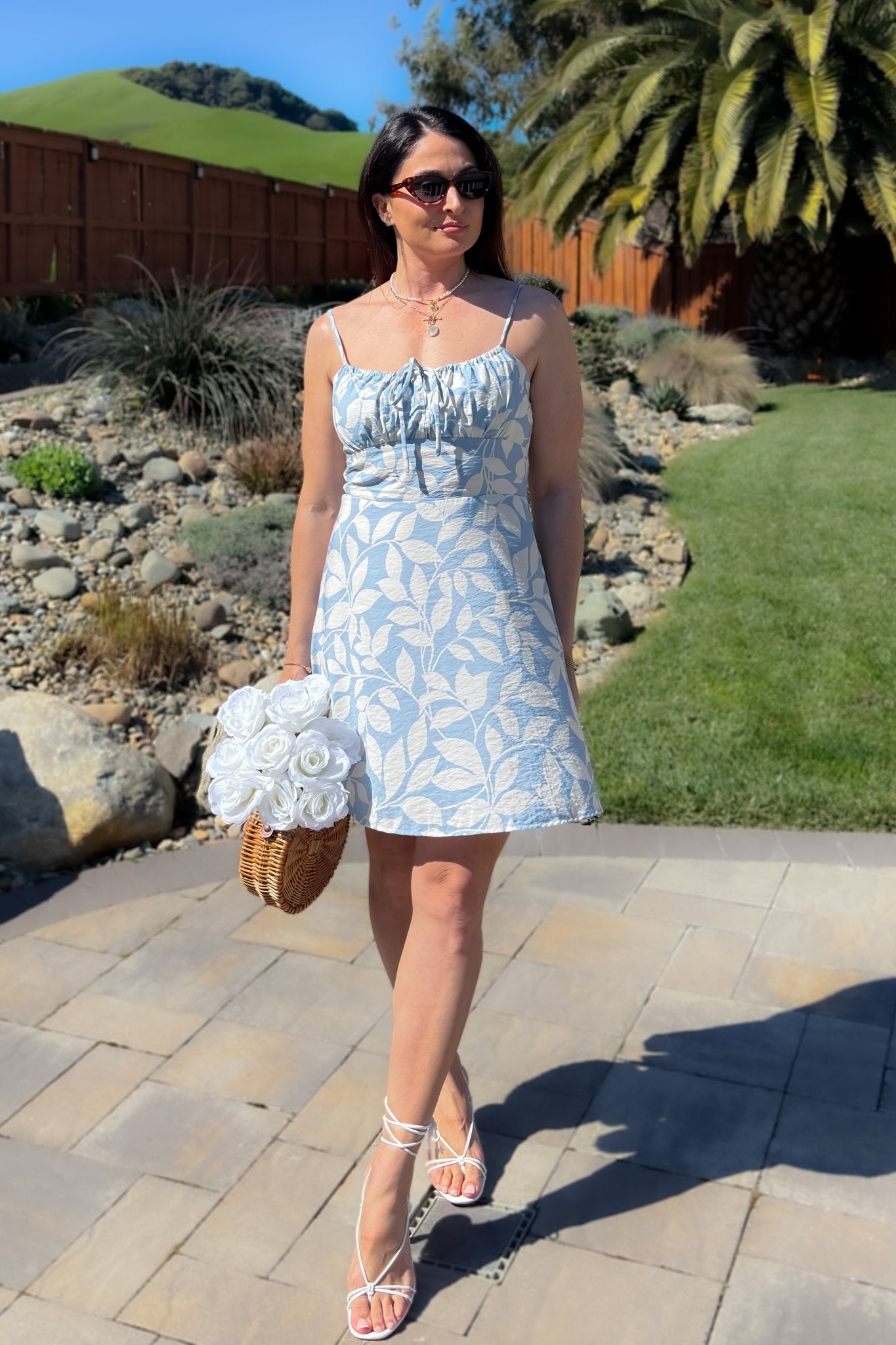 Sage The Label Dress - Garden Delights Mini Dress - Women's Dresses - Blooming Daily