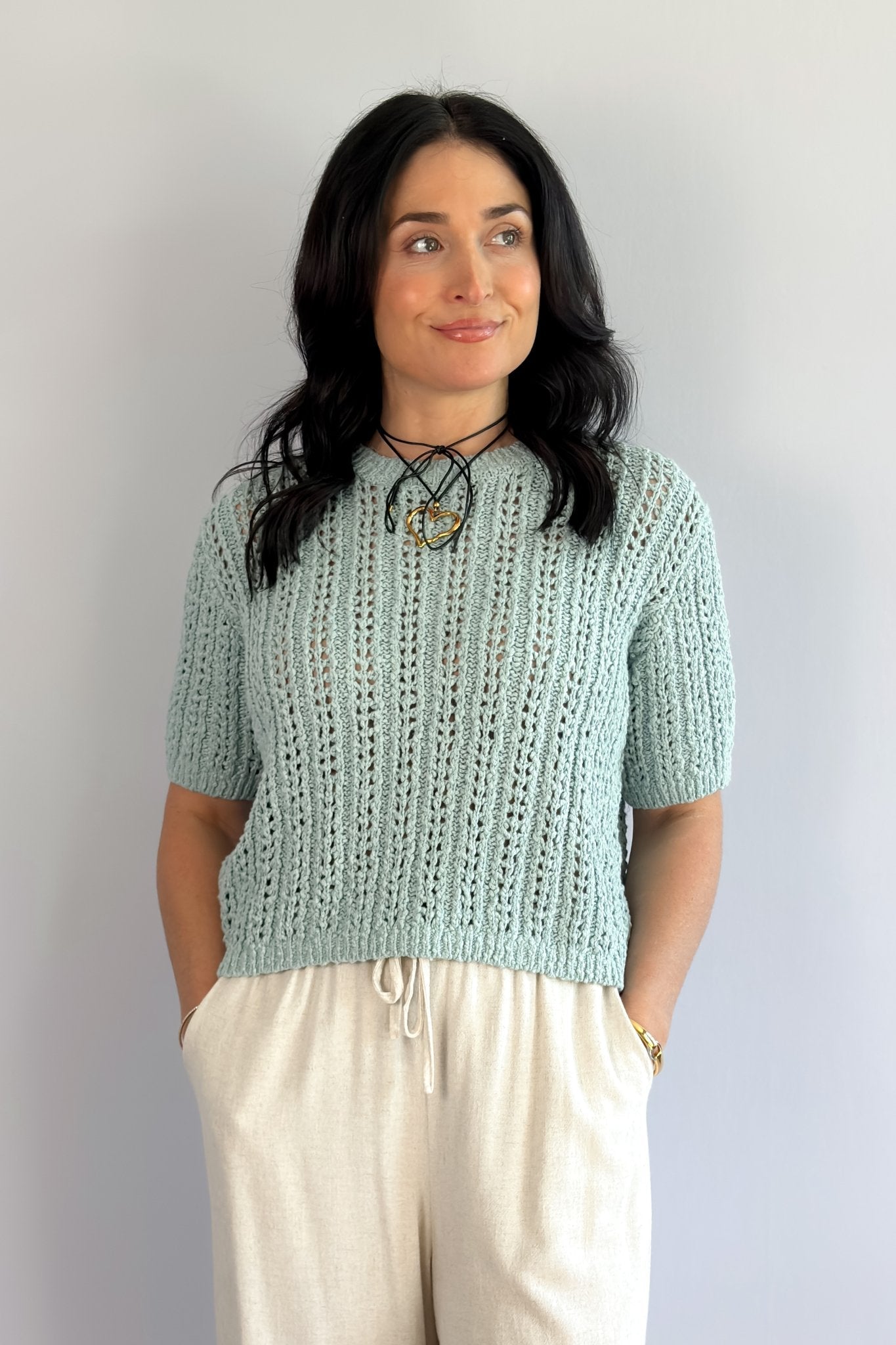 Sage The Label | Peruse Tiffany Blue Top - Women's Shirts & Tops - Blooming Daily