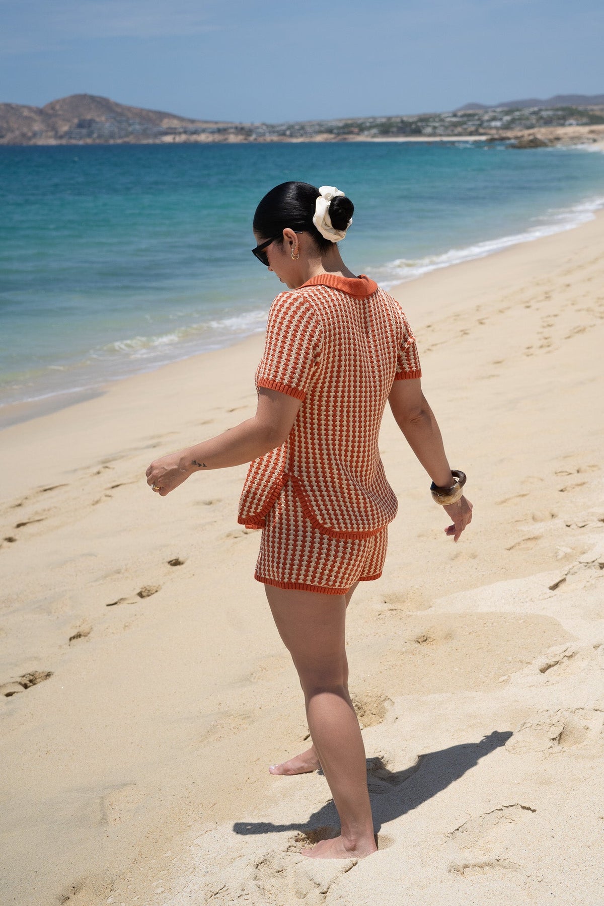Sage The Label Red Knit Shirt & Shorts Set - Women's Outfit Sets - Blooming Daily