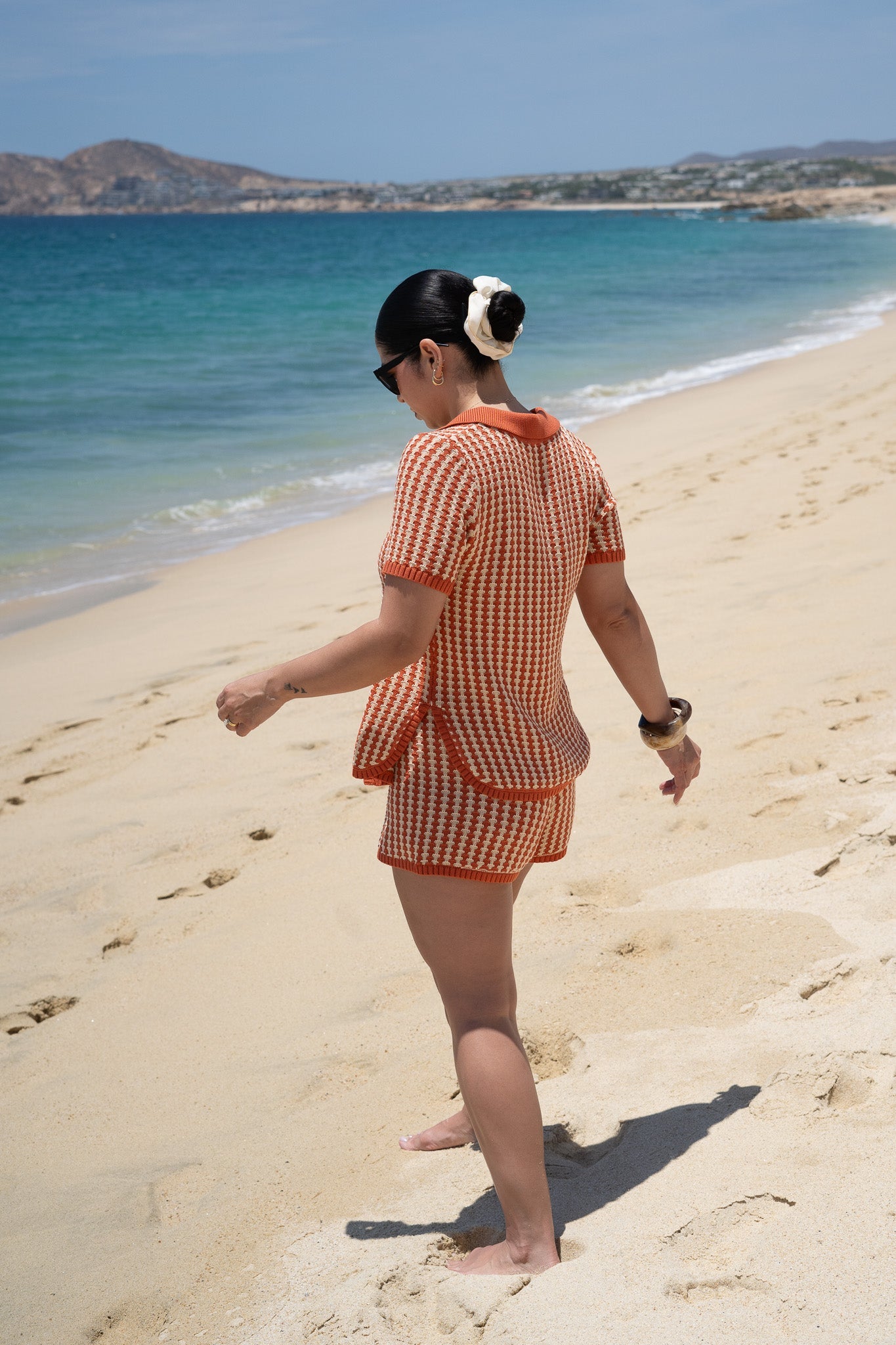 Sage The Label Red Knit Shirt & Shorts Set - Women's Outfit Sets - Blooming Daily