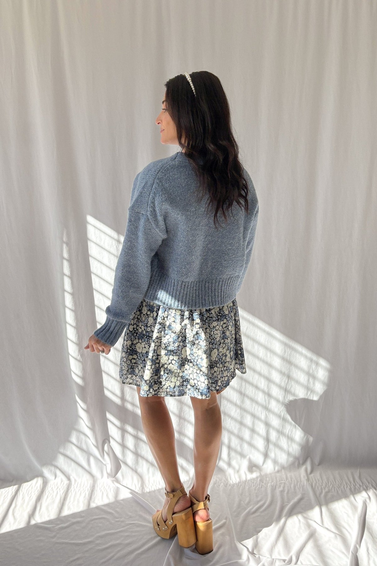 Sage The Label | Rhia Knit Open Cardigan | Blue - Women&#39;s Shirts &amp; Tops - Blooming Daily