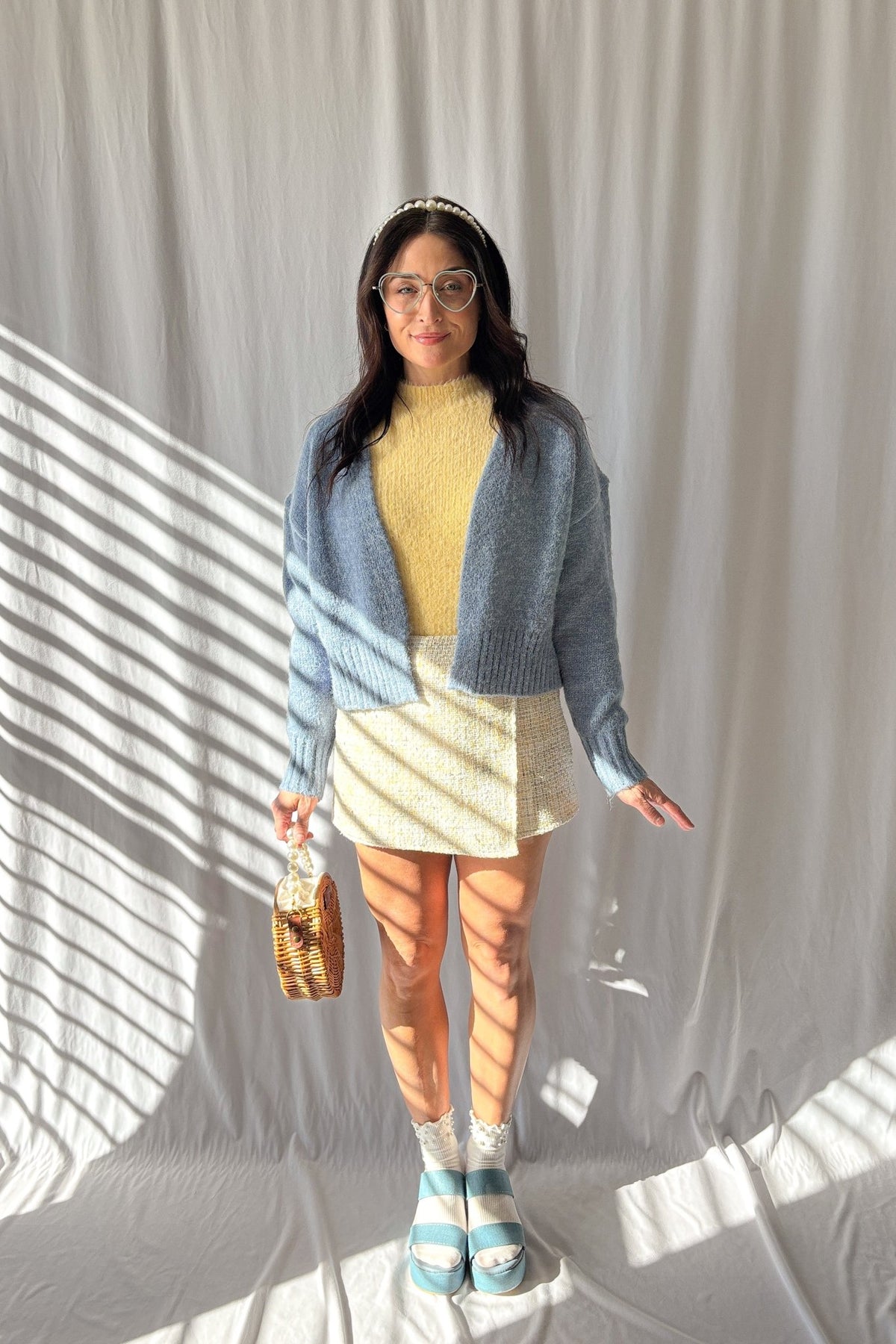 Sage The Label | Rhia Knit Open Cardigan | Blue - Women&#39;s Shirts &amp; Tops - Blooming Daily