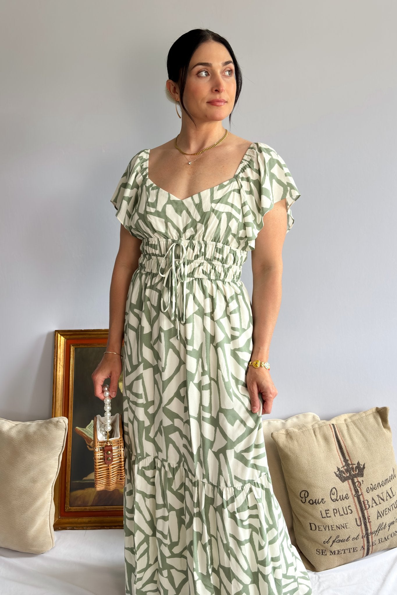 Sage The Label Green Maxi Dress - FINAL SALE - Blooming Daily Sage The Label Green Maxi Dress - FINAL SALE - Blooming Daily