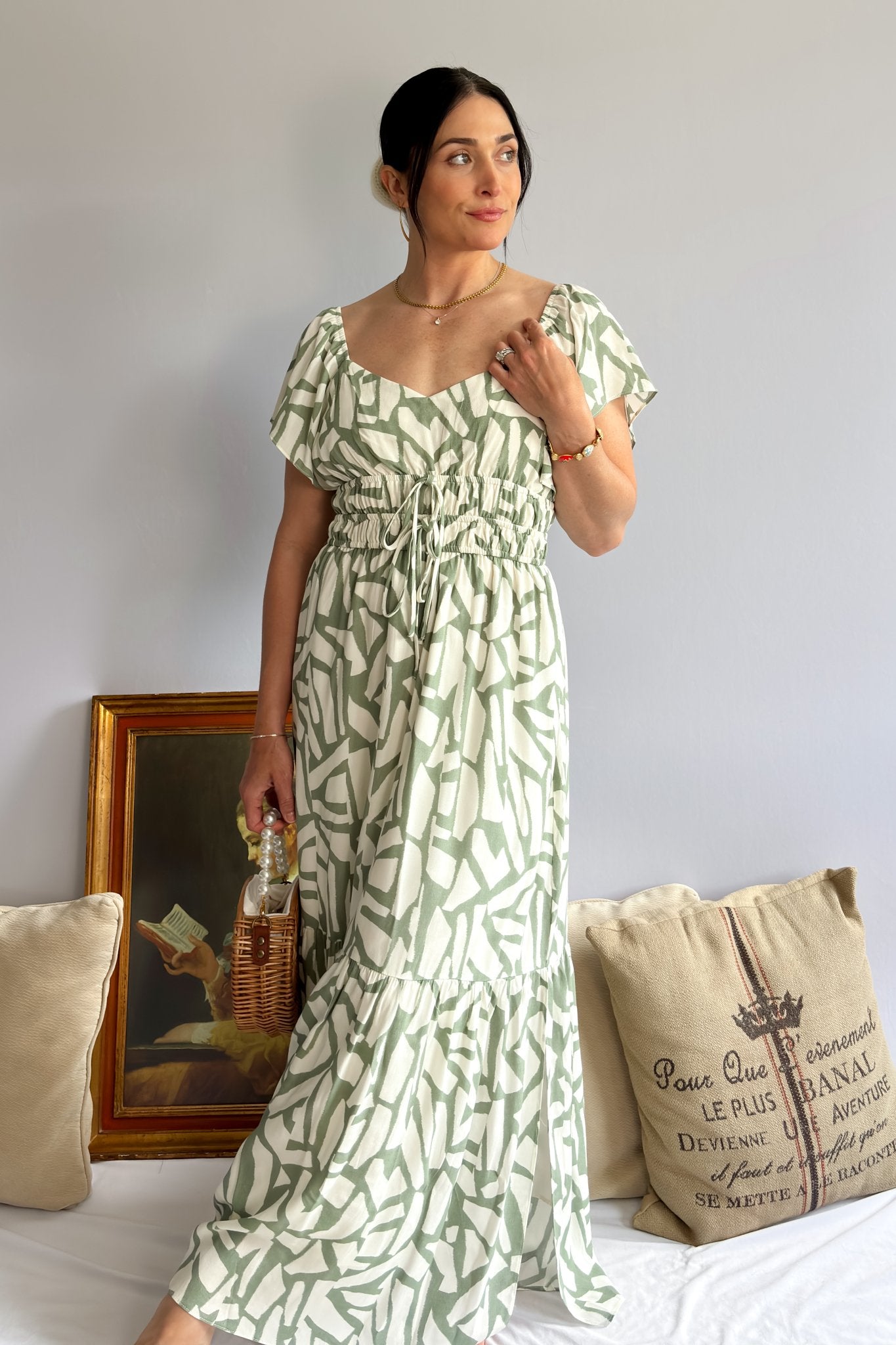 Sage The Label Green Maxi Dress - FINAL SALE - Blooming Daily Sage The Label Green Maxi Dress - FINAL SALE - Blooming Daily