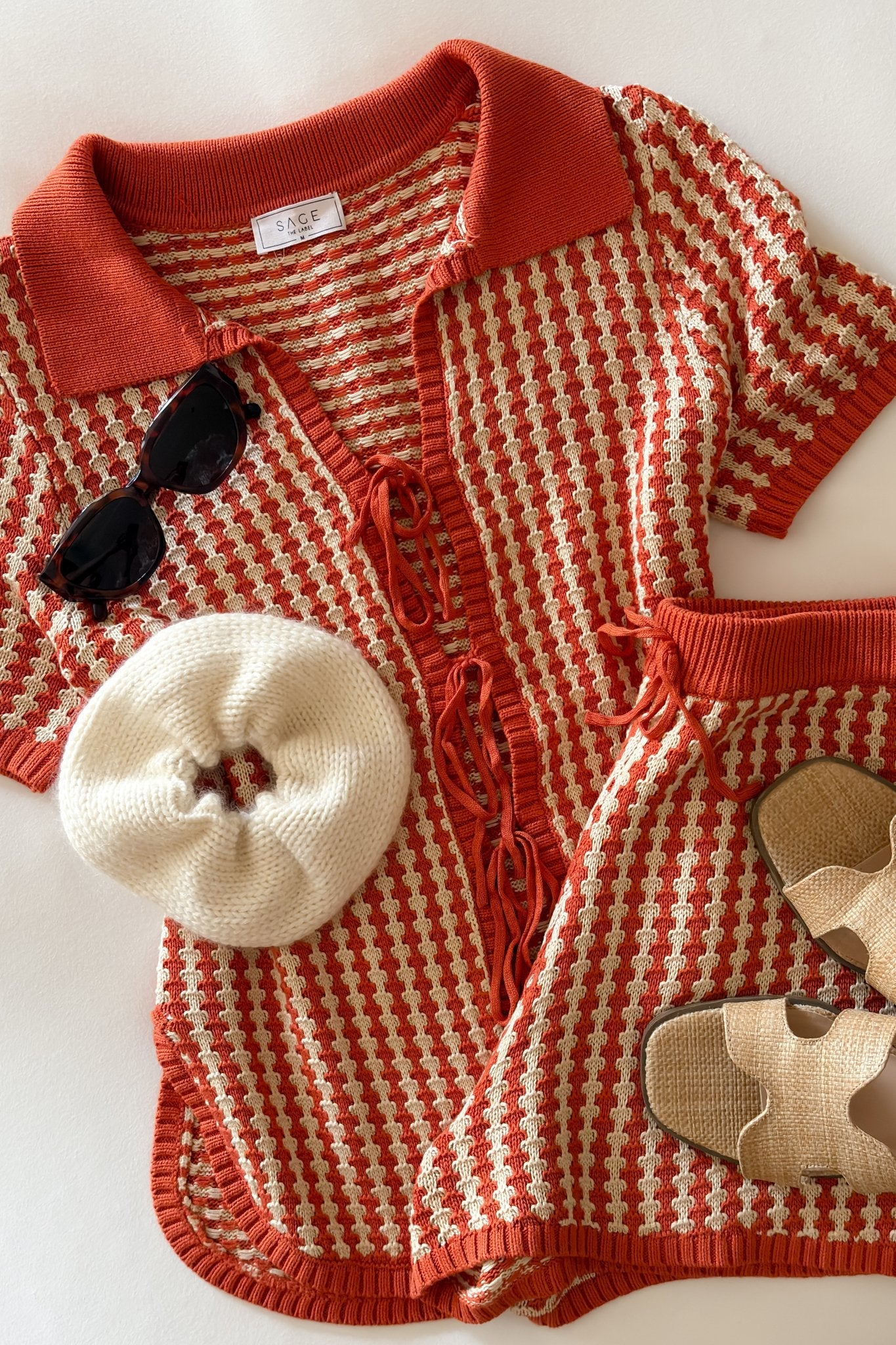 Sage The Label Through The Canyons Shirt and Shorts Co Ord Fashion - Women's Outfit Sets - Blooming Daily