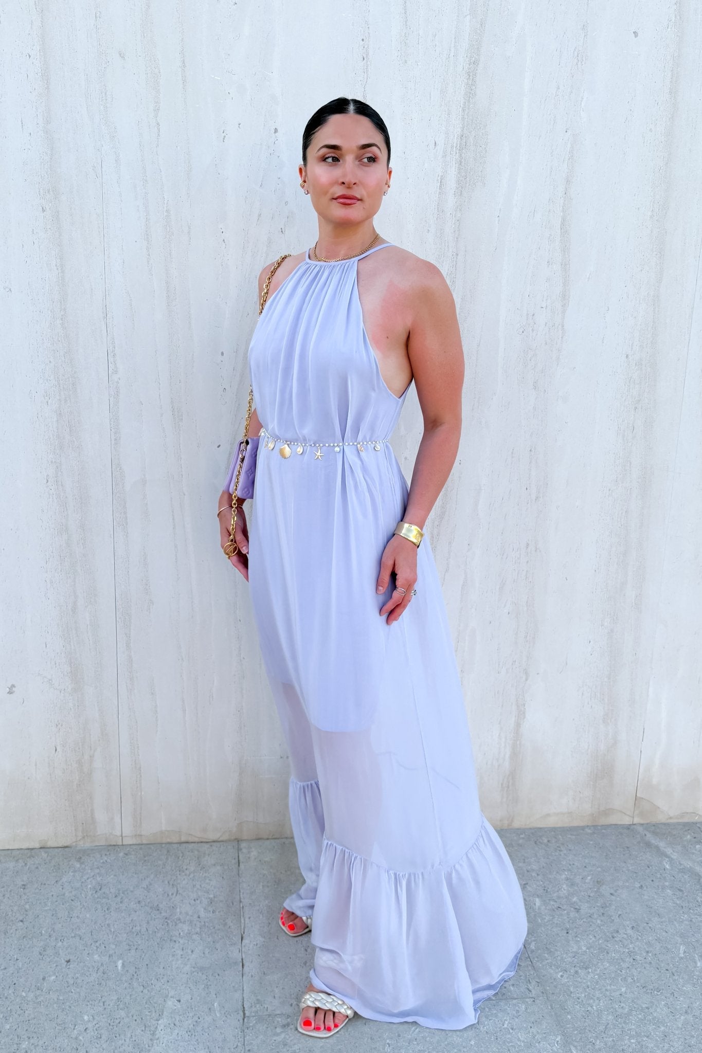 Silk Long Dressing Gown | Ethereal Silk Dress - Women's Dresses - Blooming Daily